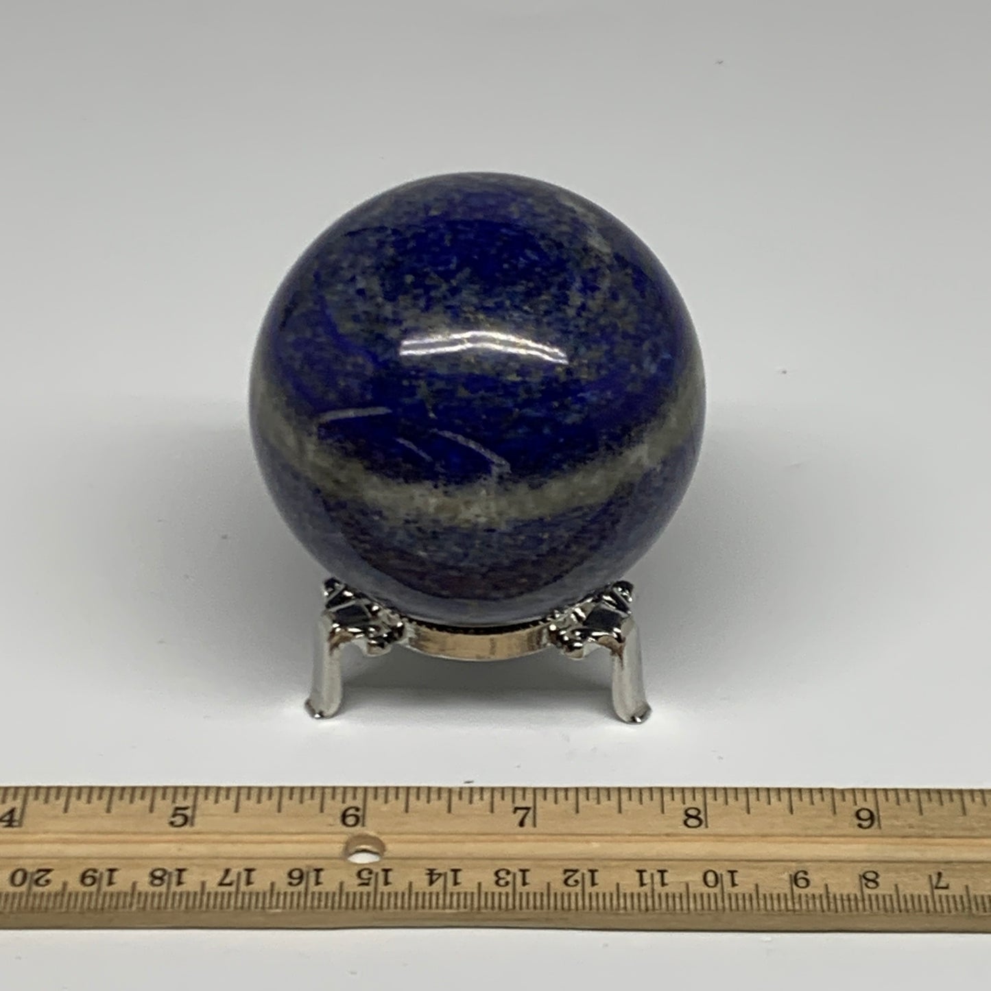 1.14 lbs, 2.7" (69mm), Lapis Lazuli Sphere Ball Gemstone @Afghanistan, B33146