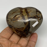 0.42 lbs, 2.4"x2.8"x1.3" Septarian Nodules Heart Polished Healing Crystal, B3103