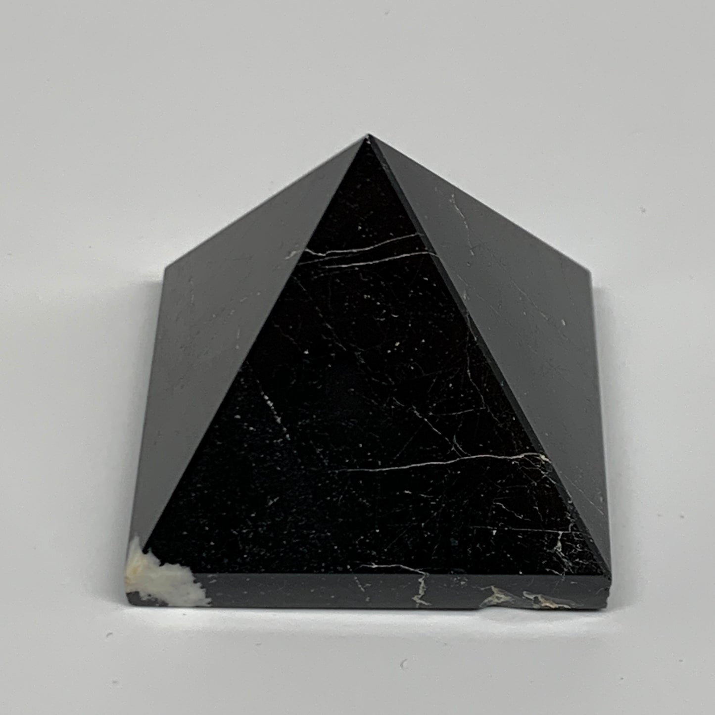 115.8g, 1.7"x1.7"x1.8", Black Tourmaline Pyramid Gemstone,Healing Crystal, B3183