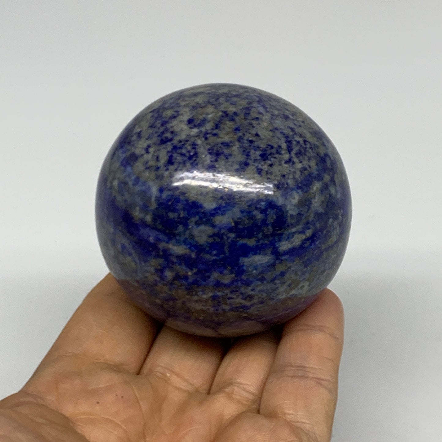 0.78 lbs, 2.4" (60mm), Lapis Lazuli Sphere Ball Gemstone @Afghanistan, B33147