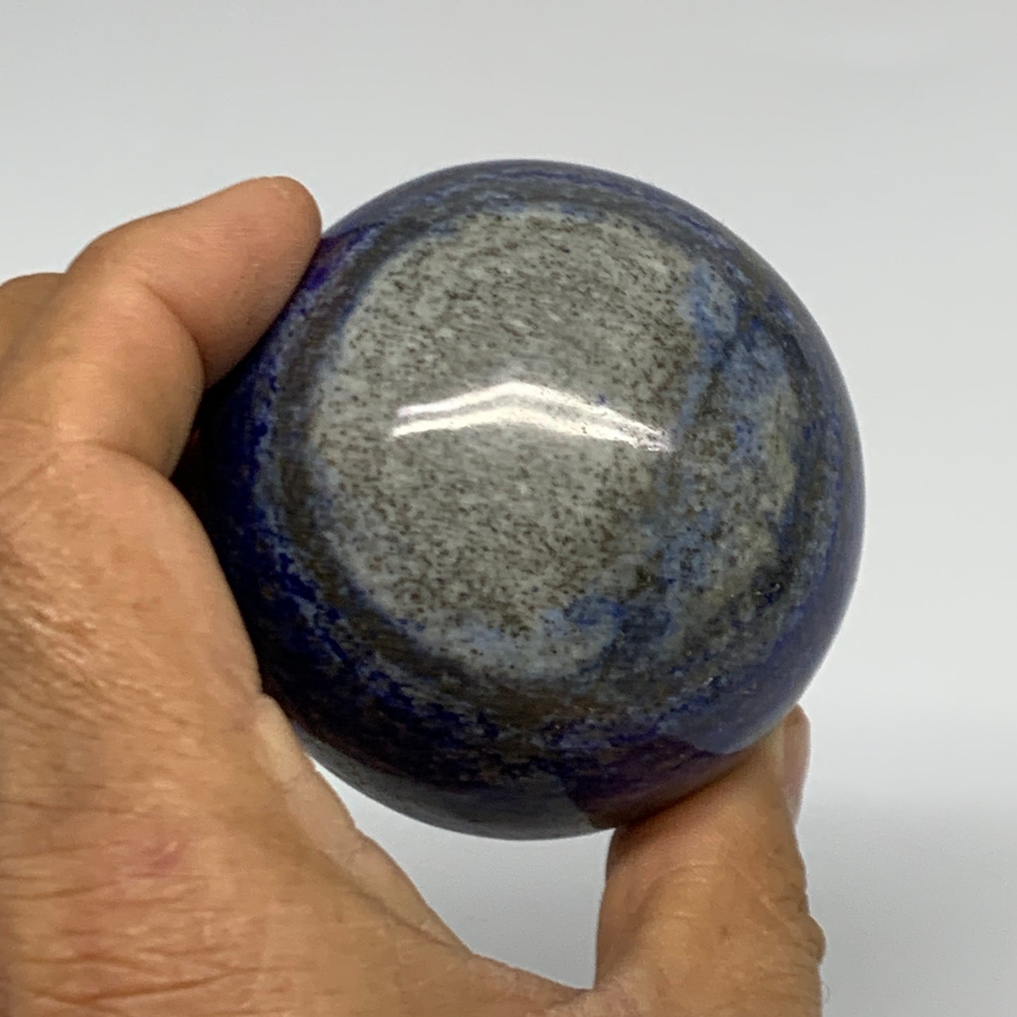 0.78 lbs, 2.4" (60mm), Lapis Lazuli Sphere Ball Gemstone @Afghanistan, B33147