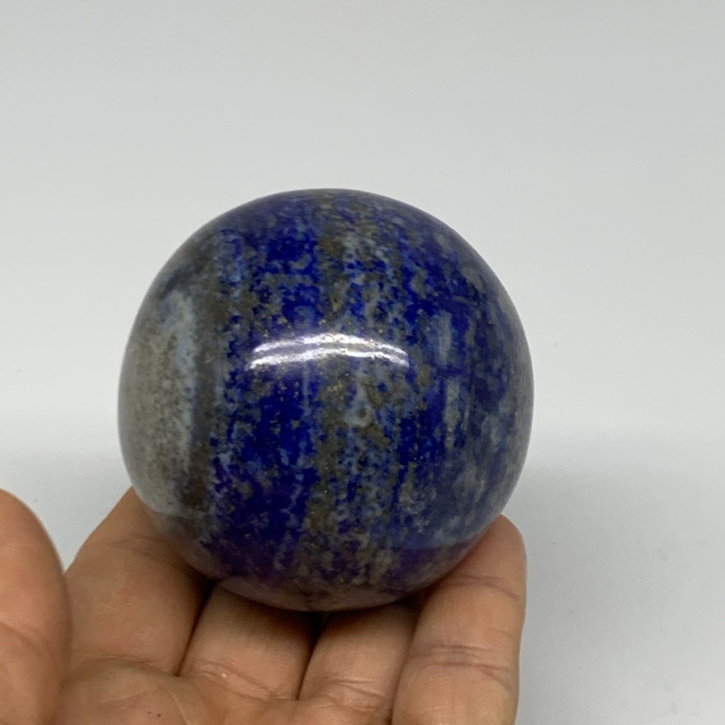 0.78 lbs, 2.4" (60mm), Lapis Lazuli Sphere Ball Gemstone @Afghanistan, B33147