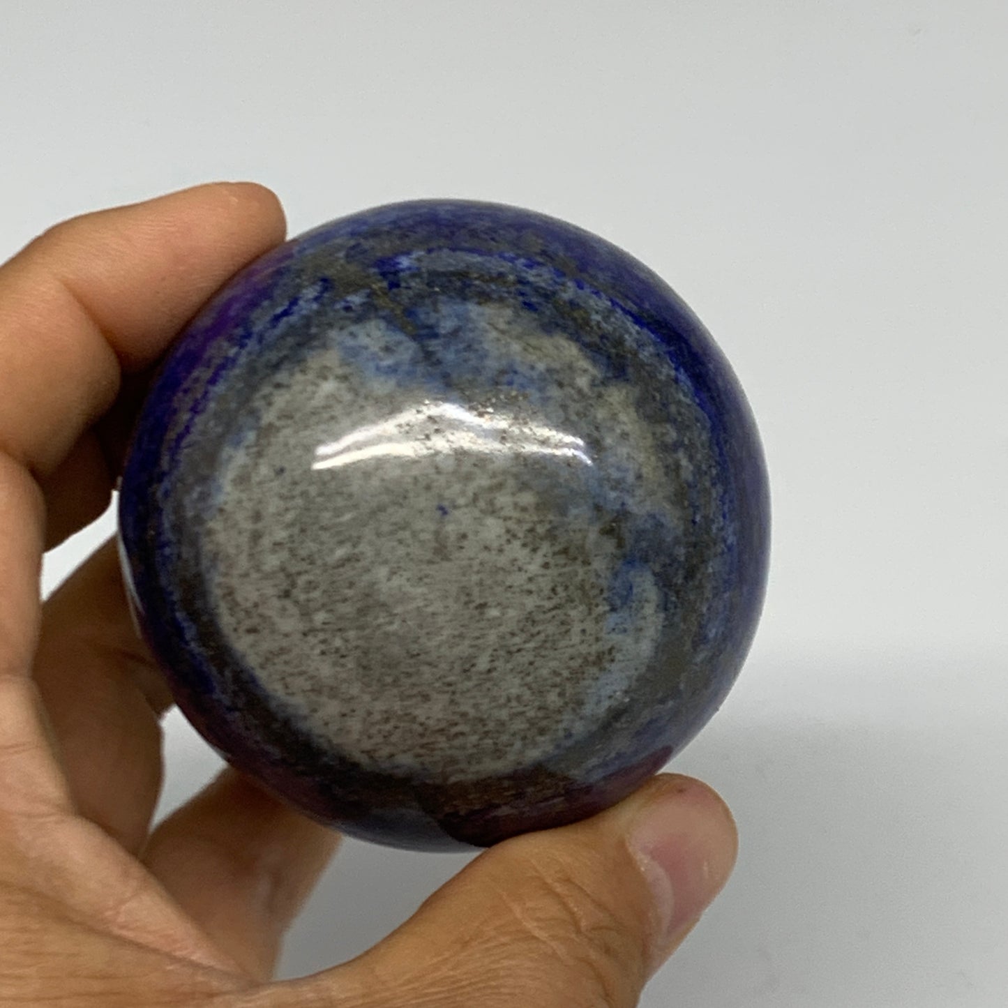 0.78 lbs, 2.4" (60mm), Lapis Lazuli Sphere Ball Gemstone @Afghanistan, B33147
