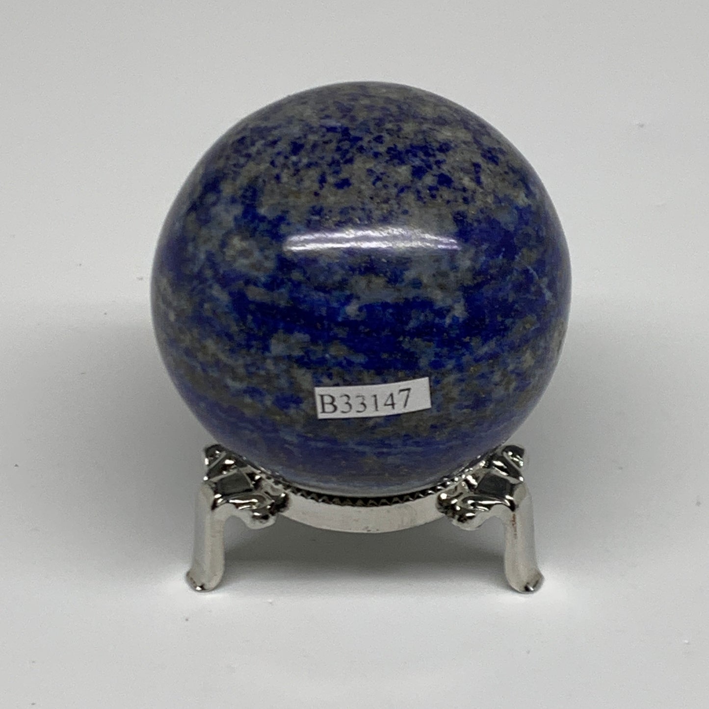 0.78 lbs, 2.4" (60mm), Lapis Lazuli Sphere Ball Gemstone @Afghanistan, B33147