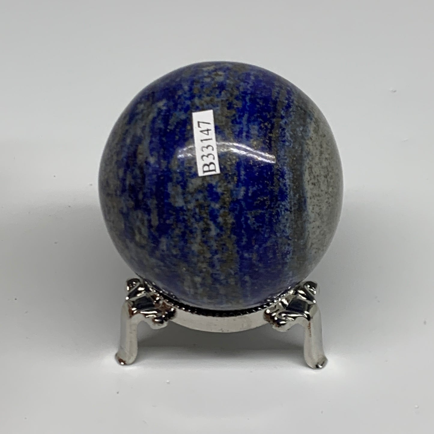 0.78 lbs, 2.4" (60mm), Lapis Lazuli Sphere Ball Gemstone @Afghanistan, B33147