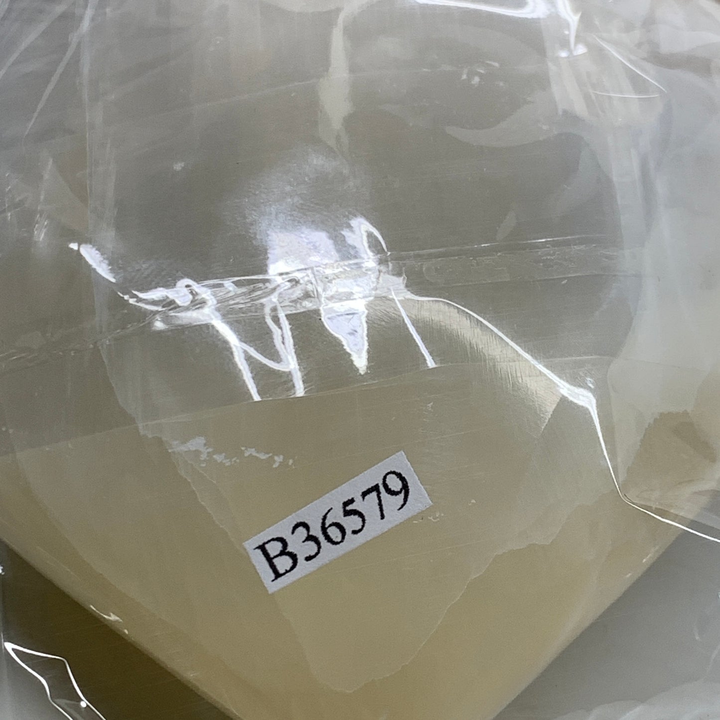 0.83 lbs, 3.8"x3.6"x1.6", Selenite Half Puffy Heart Crystals, Satin Spar, B36579