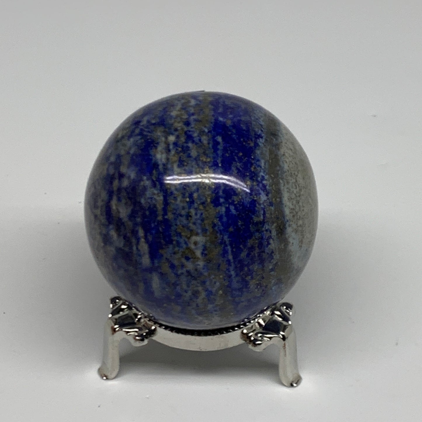 0.78 lbs, 2.4" (60mm), Lapis Lazuli Sphere Ball Gemstone @Afghanistan, B33147