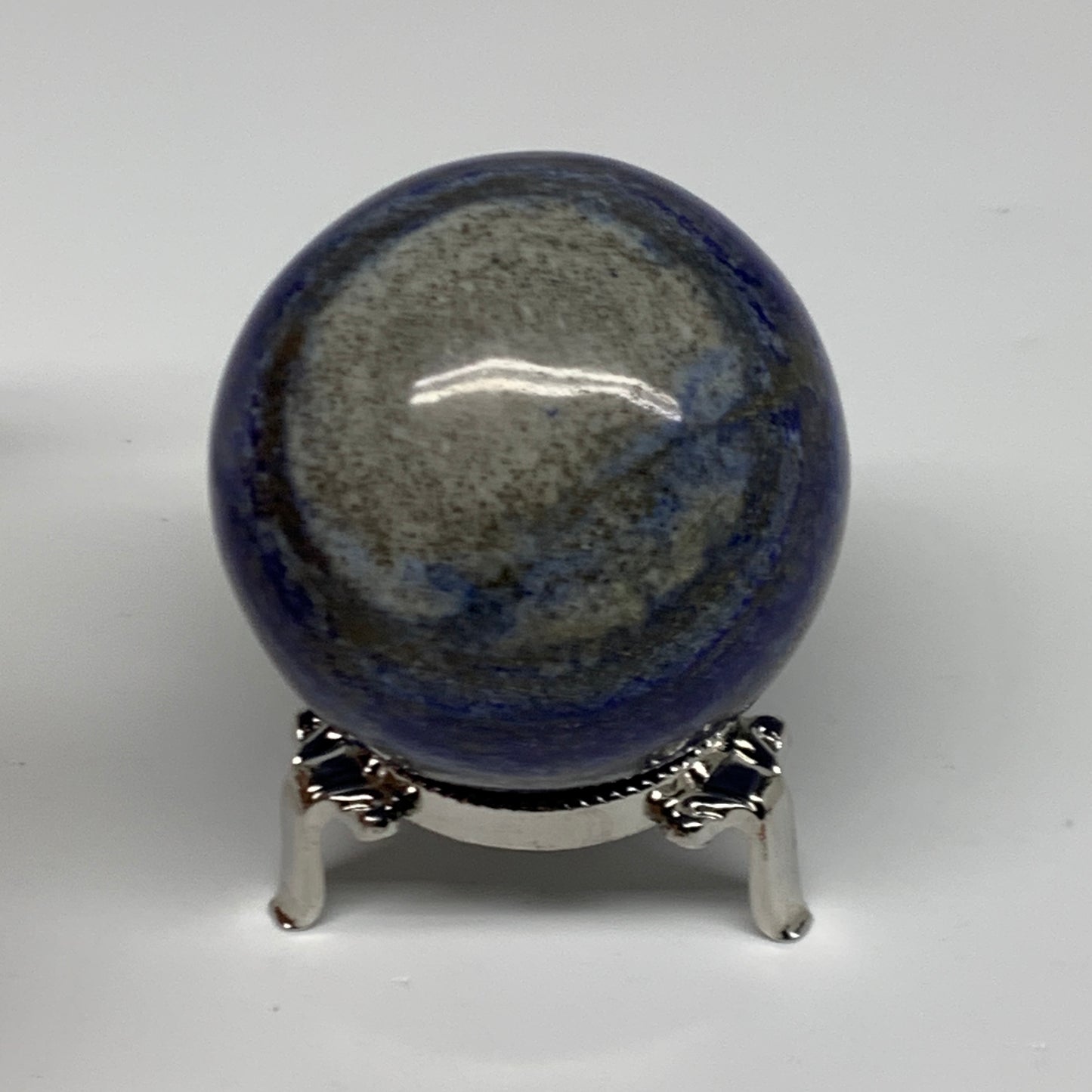 0.78 lbs, 2.4" (60mm), Lapis Lazuli Sphere Ball Gemstone @Afghanistan, B33147
