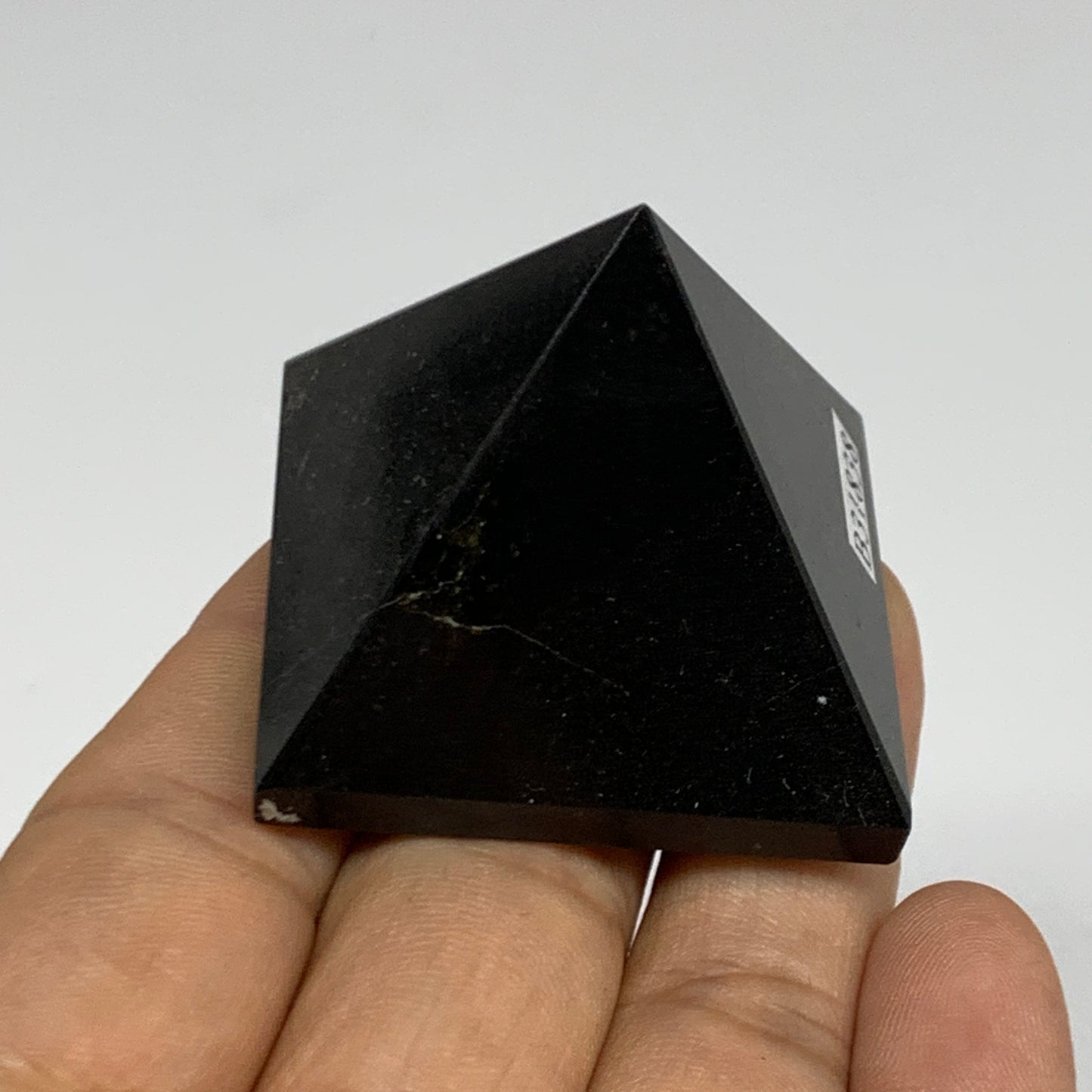 68.2g, 1.3"x1.5"x1.6", Black Tourmaline Pyramid Gemstone,Healing Crystal, B31838