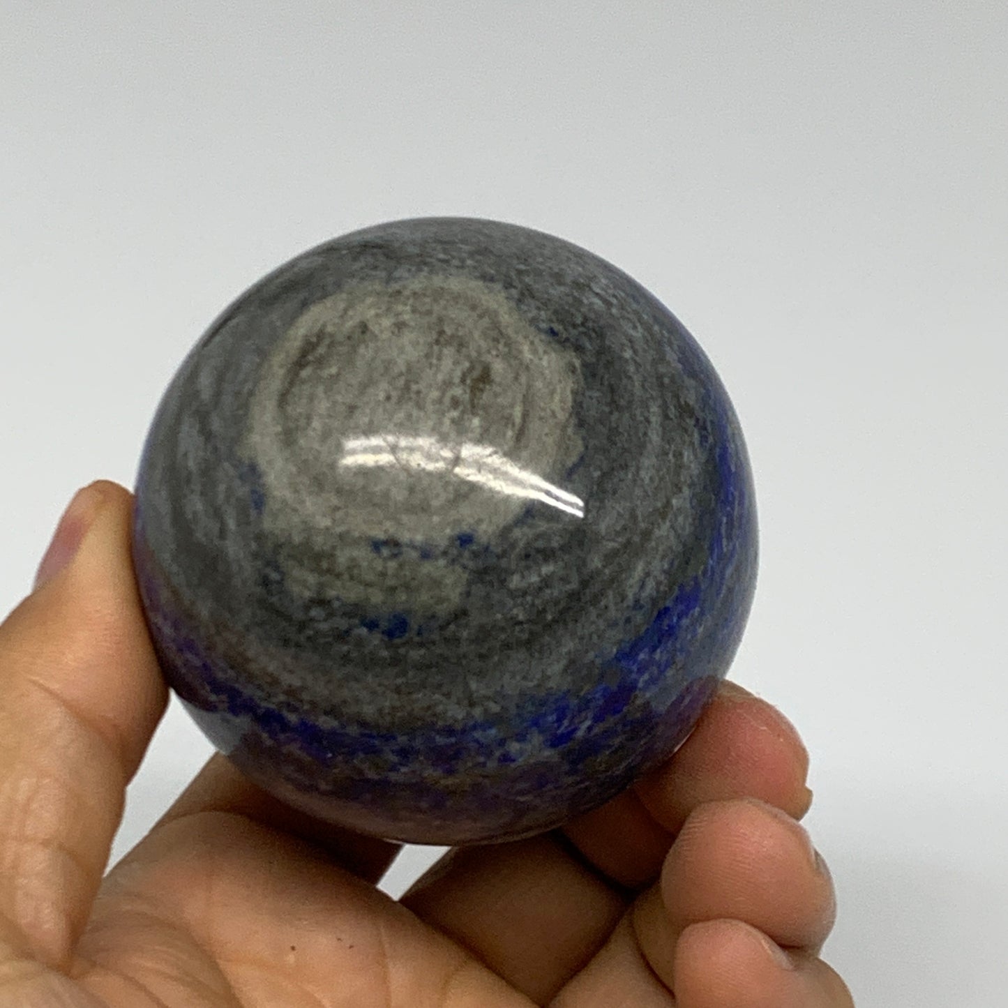 0.72 lbs, 2.3" (59mm), Lapis Lazuli Sphere Ball Gemstone @Afghanistan, B33148