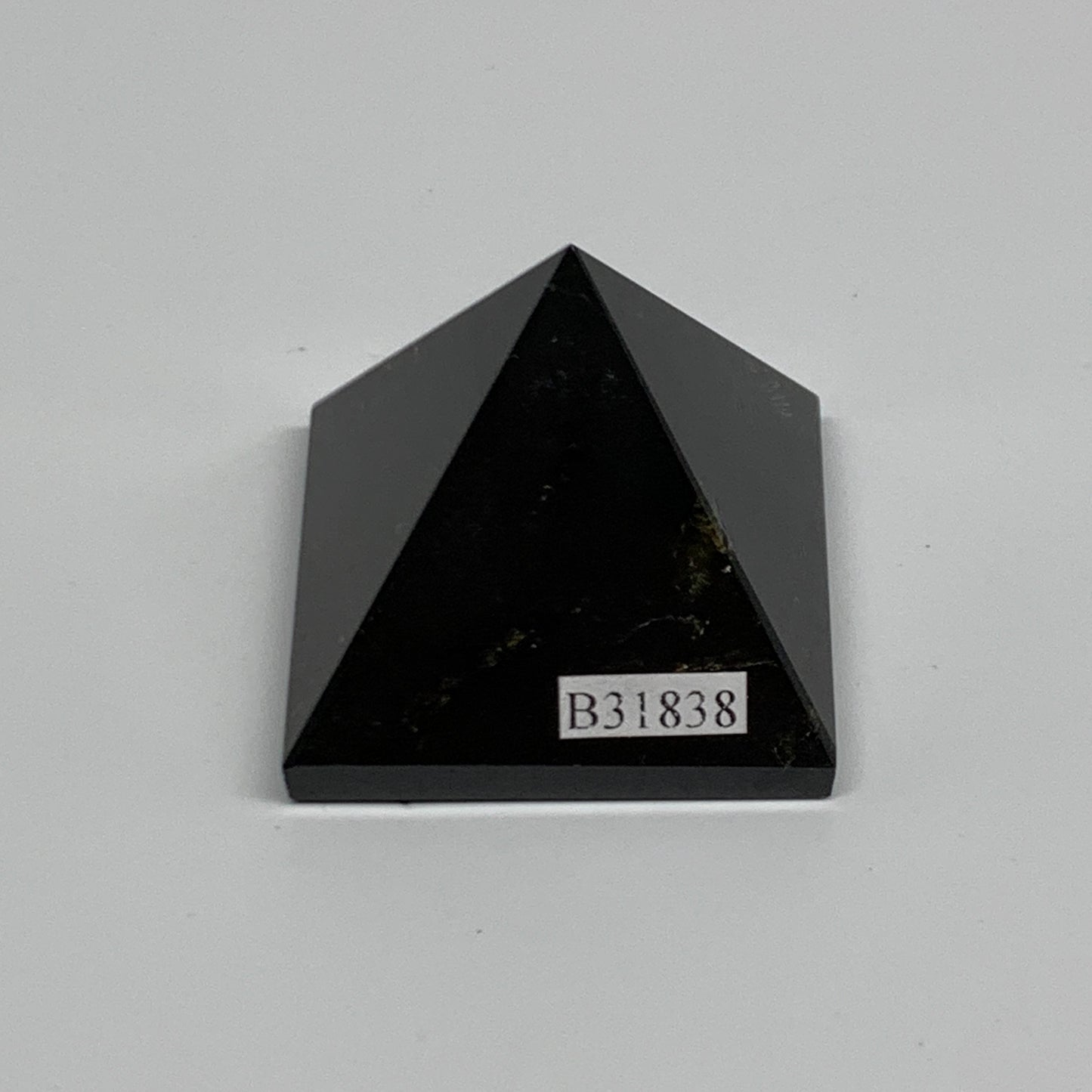 68.2g, 1.3"x1.5"x1.6", Black Tourmaline Pyramid Gemstone,Healing Crystal, B31838