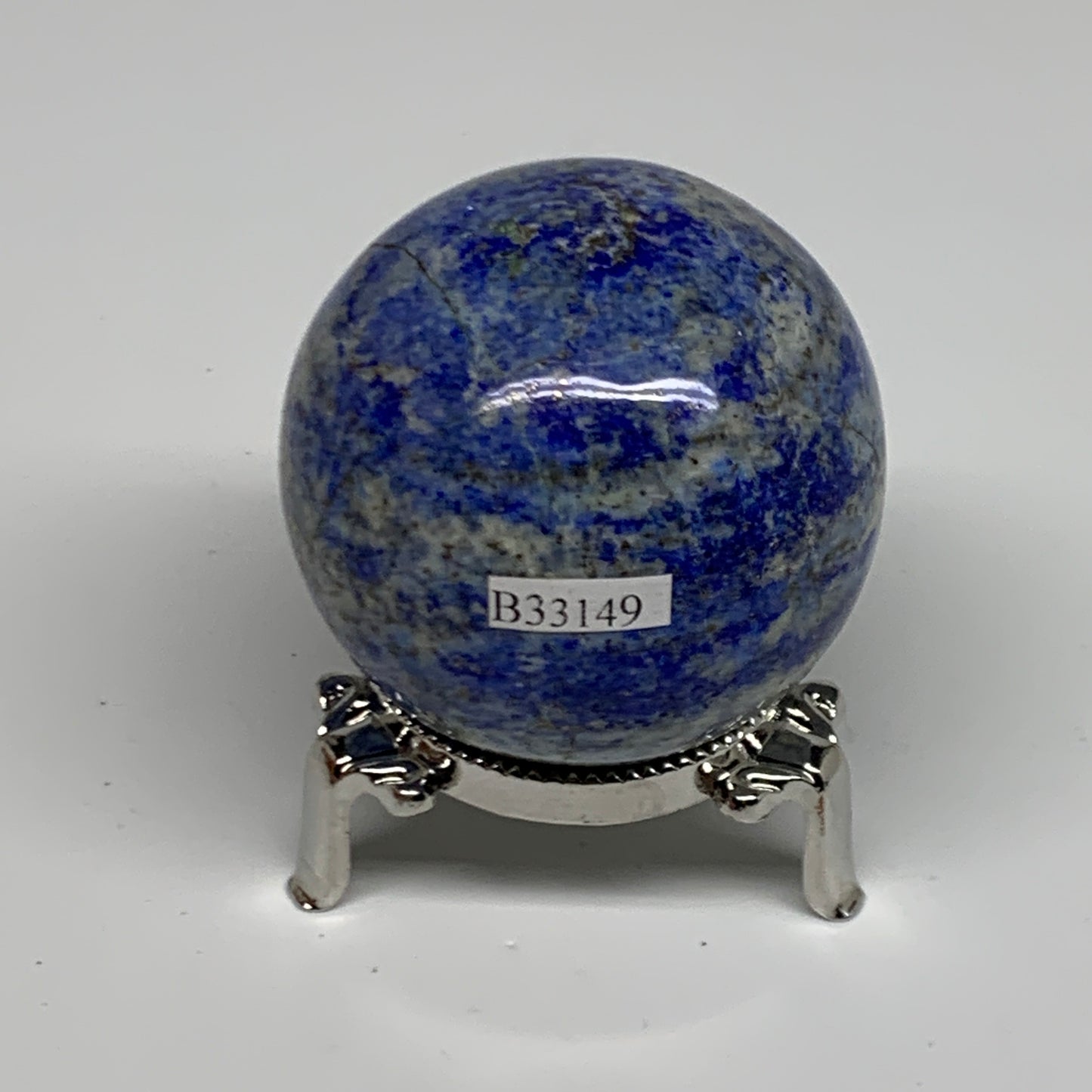 0.55 lbs, 2.1" (54mm), Lapis Lazuli Sphere Ball Gemstone @Afghanistan, B33149