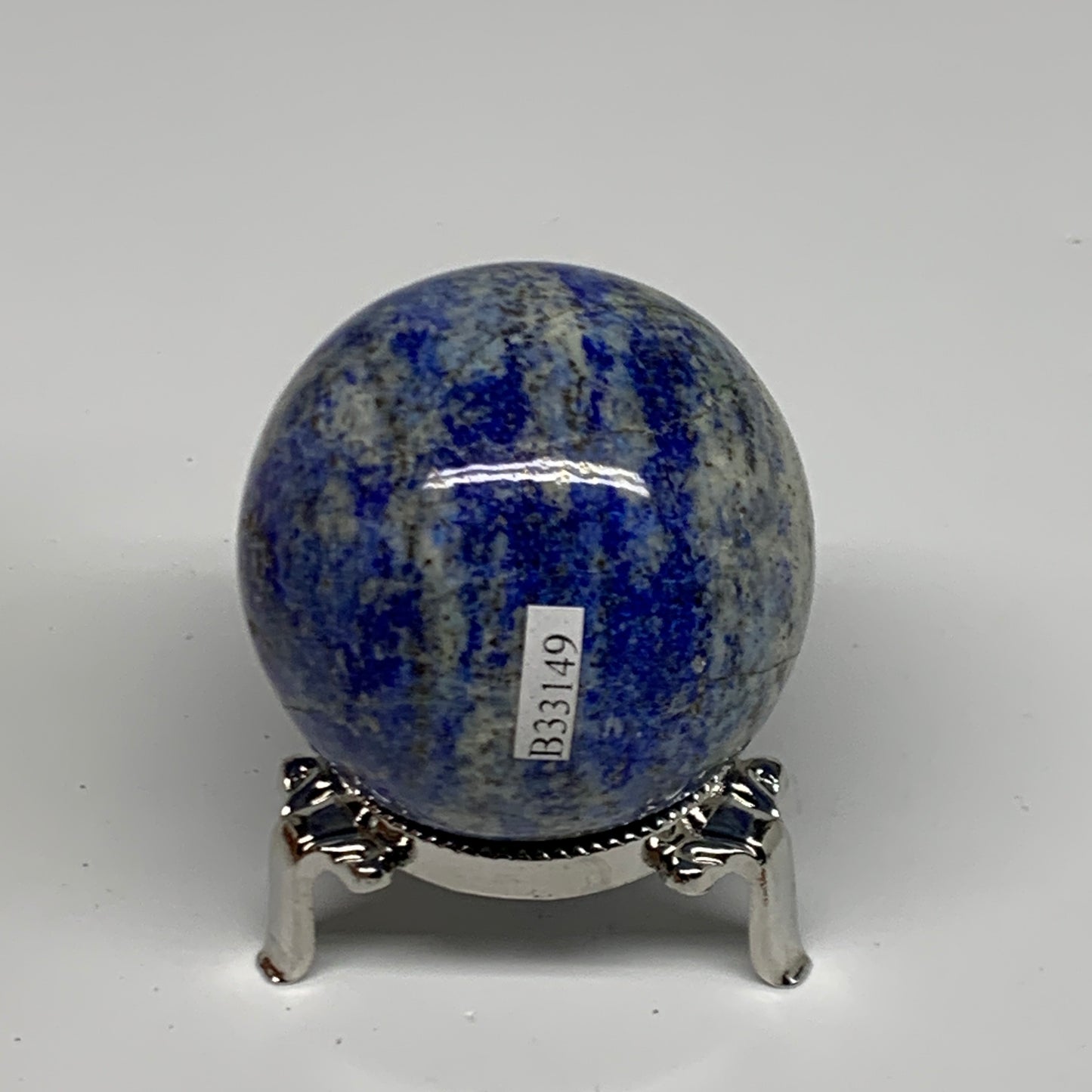 0.55 lbs, 2.1" (54mm), Lapis Lazuli Sphere Ball Gemstone @Afghanistan, B33149