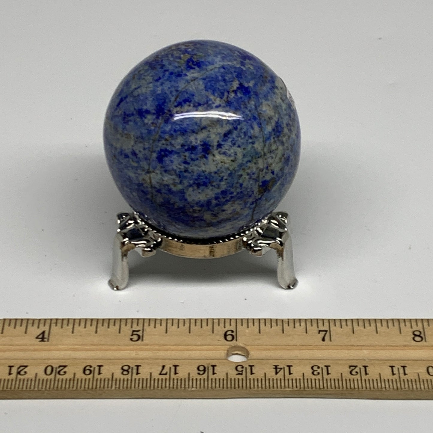 0.55 lbs, 2.1" (54mm), Lapis Lazuli Sphere Ball Gemstone @Afghanistan, B33149