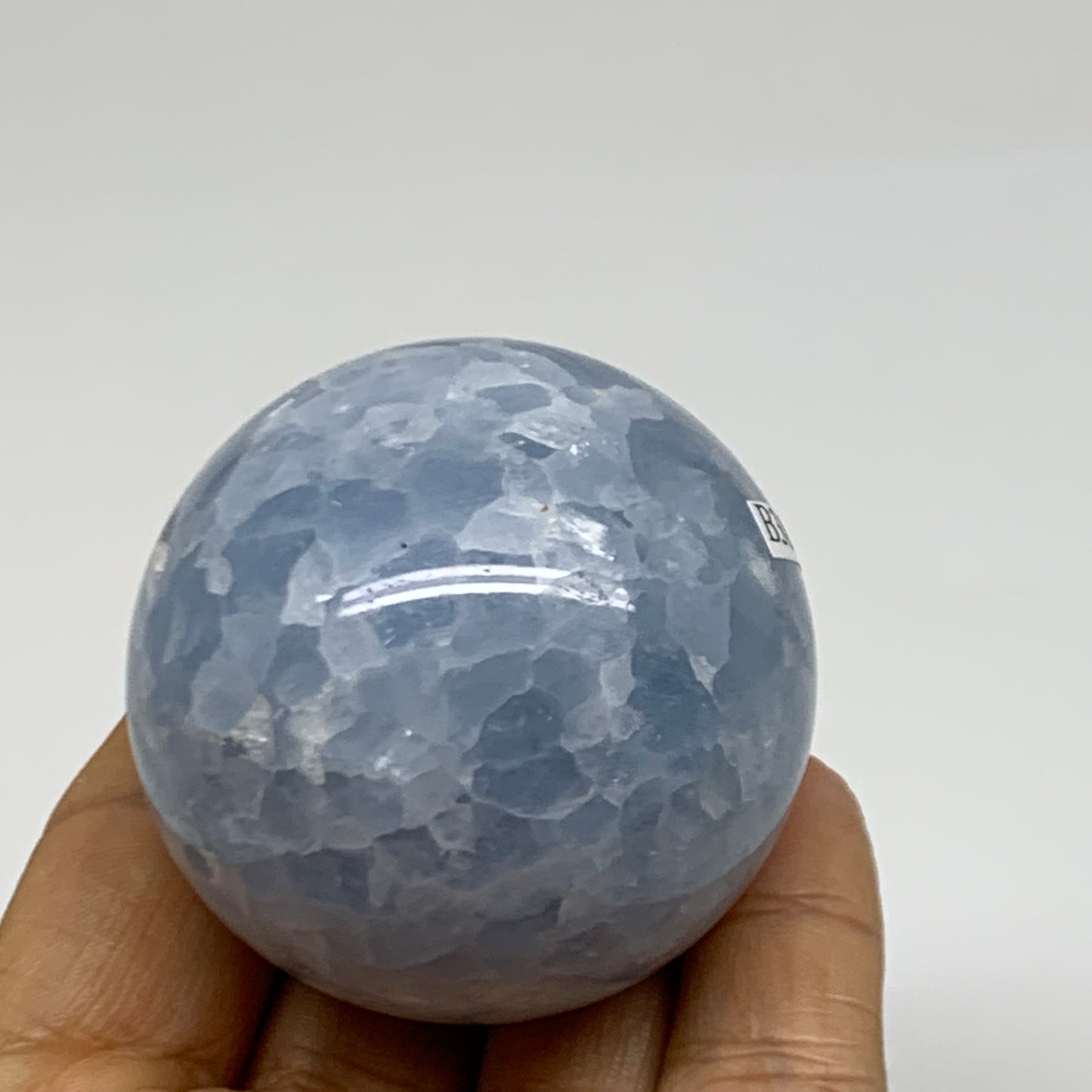 0.37 lbs, 1.9" (50mm), Blue Calcite Spheres Gemstones, B38371