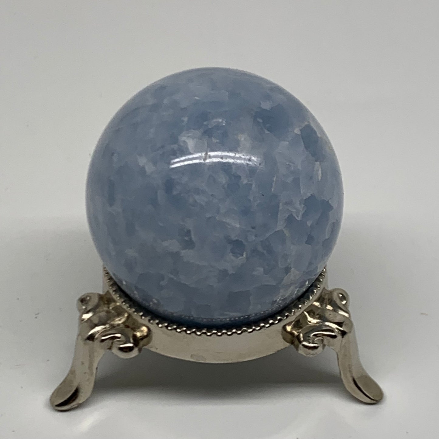 0.37 lbs, 1.9" (50mm), Blue Calcite Spheres Gemstones, B38371