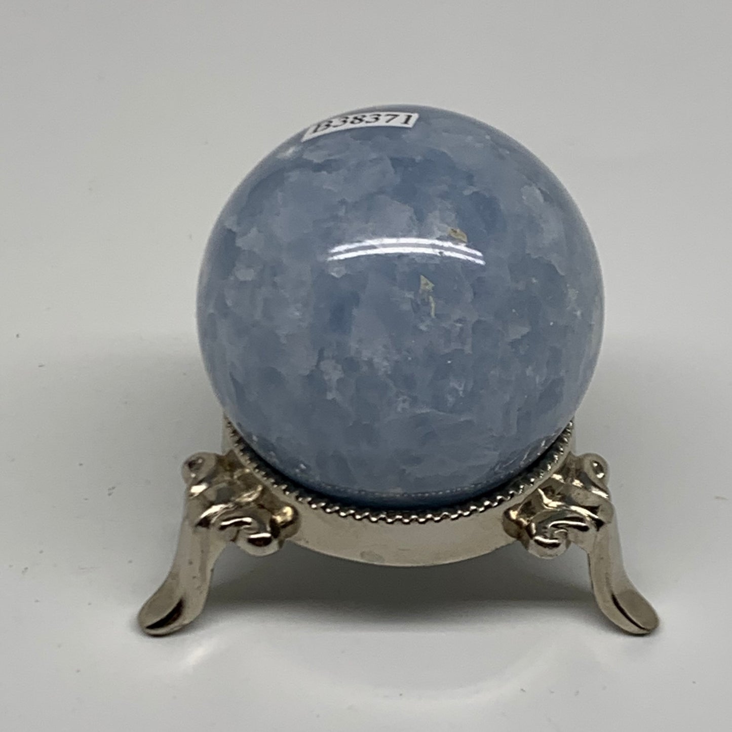 0.37 lbs, 1.9" (50mm), Blue Calcite Spheres Gemstones, B38371