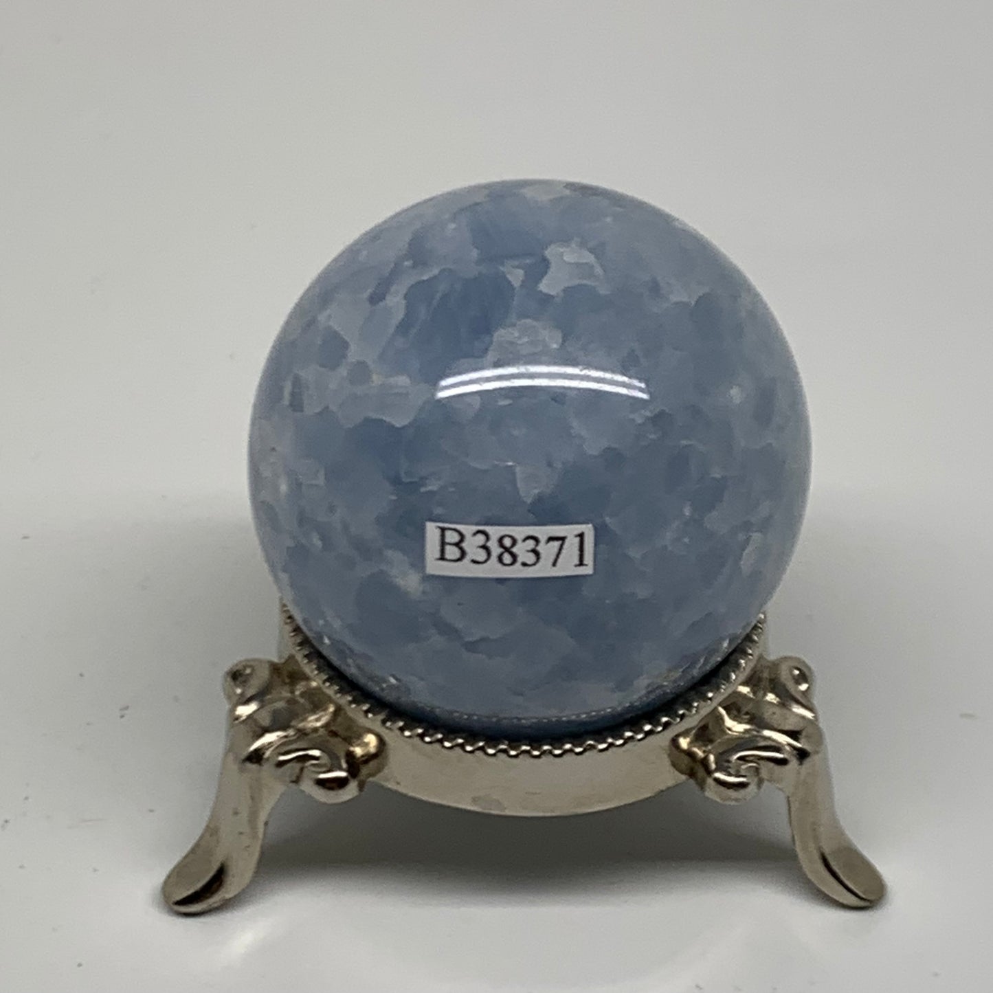 0.37 lbs, 1.9" (50mm), Blue Calcite Spheres Gemstones, B38371