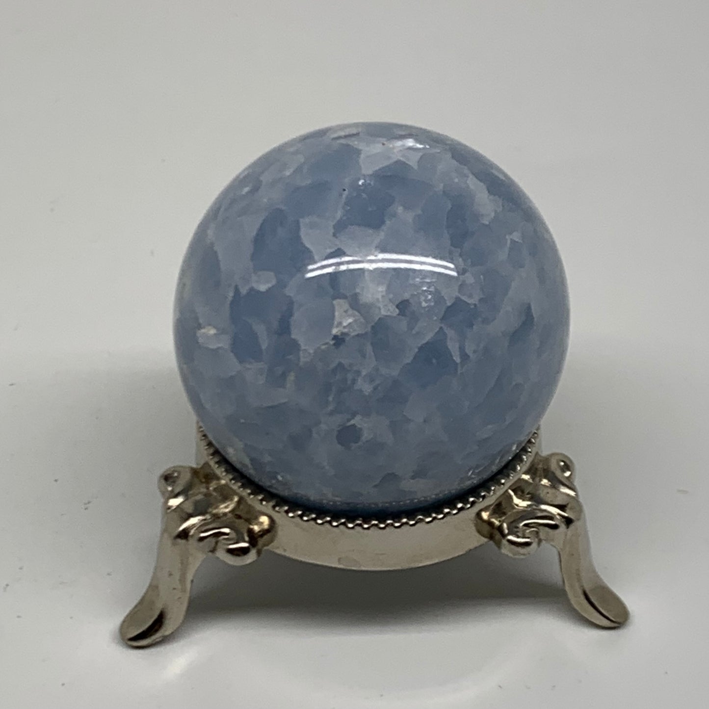 0.37 lbs, 1.9" (50mm), Blue Calcite Spheres Gemstones, B38371