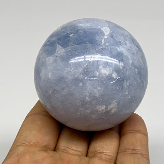 0.62 lbs, 2.3" (58mm), Blue Calcite Spheres Gemstones, B38372