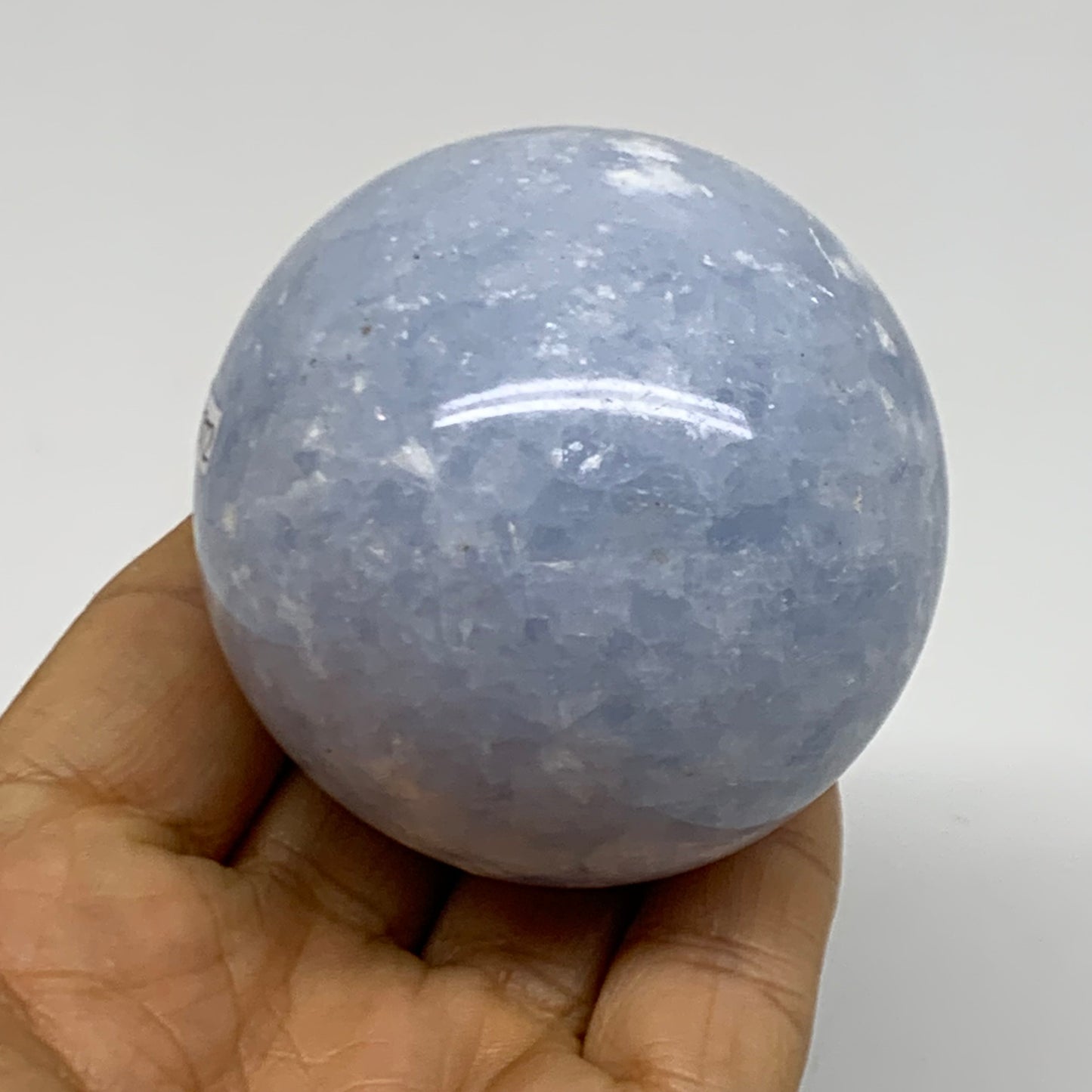 0.62 lbs, 2.3" (58mm), Blue Calcite Spheres Gemstones, B38372