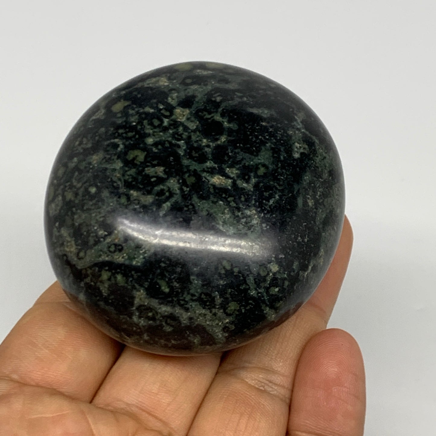 163.7g, 2.4"x2.2"x1.3", Crocodile Kambaba Jasper Palm-Stone @Madagascar, B28036