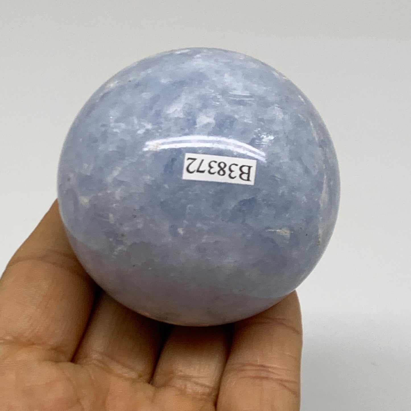 0.62 lbs, 2.3" (58mm), Blue Calcite Spheres Gemstones, B38372