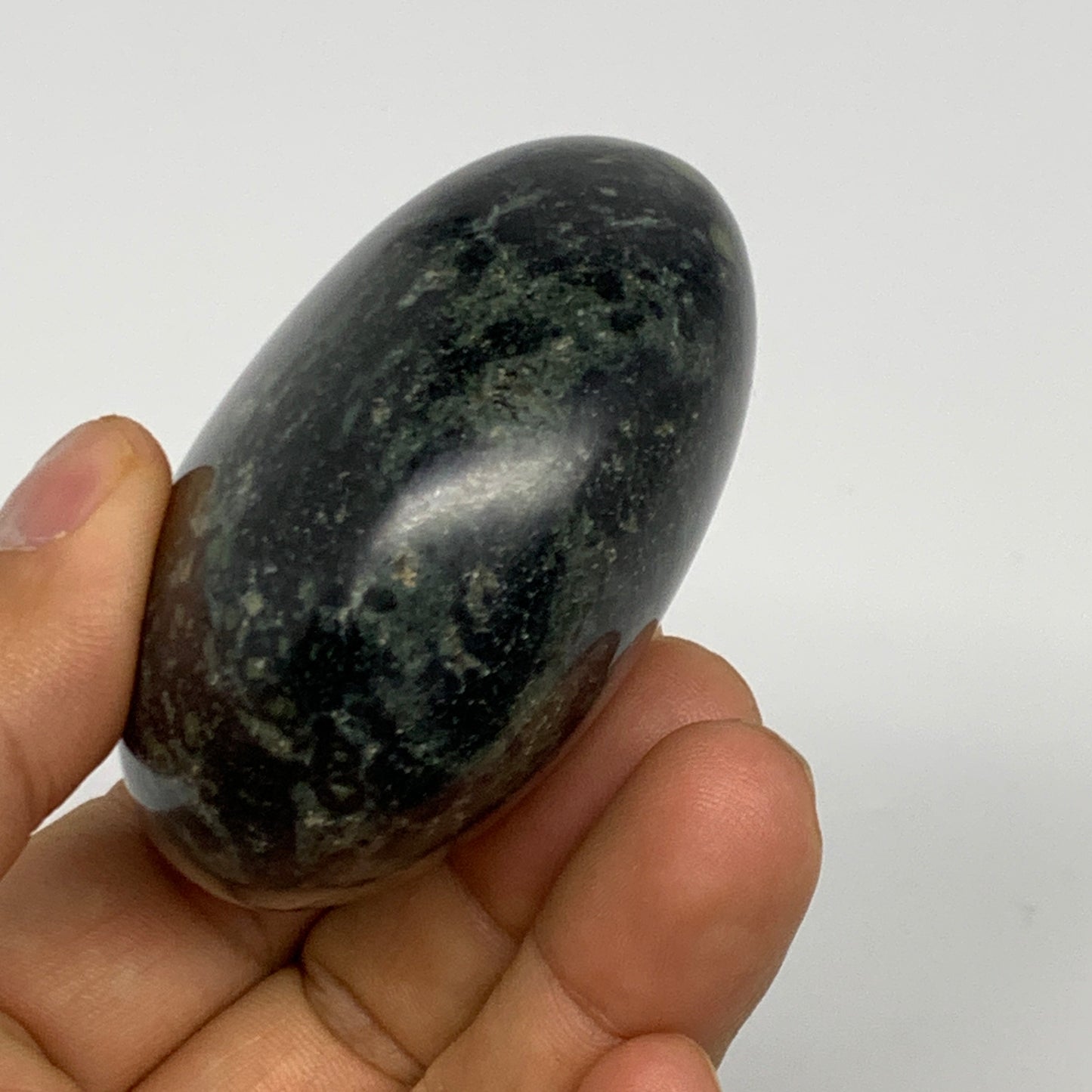 163.7g, 2.4"x2.2"x1.3", Crocodile Kambaba Jasper Palm-Stone @Madagascar, B28036