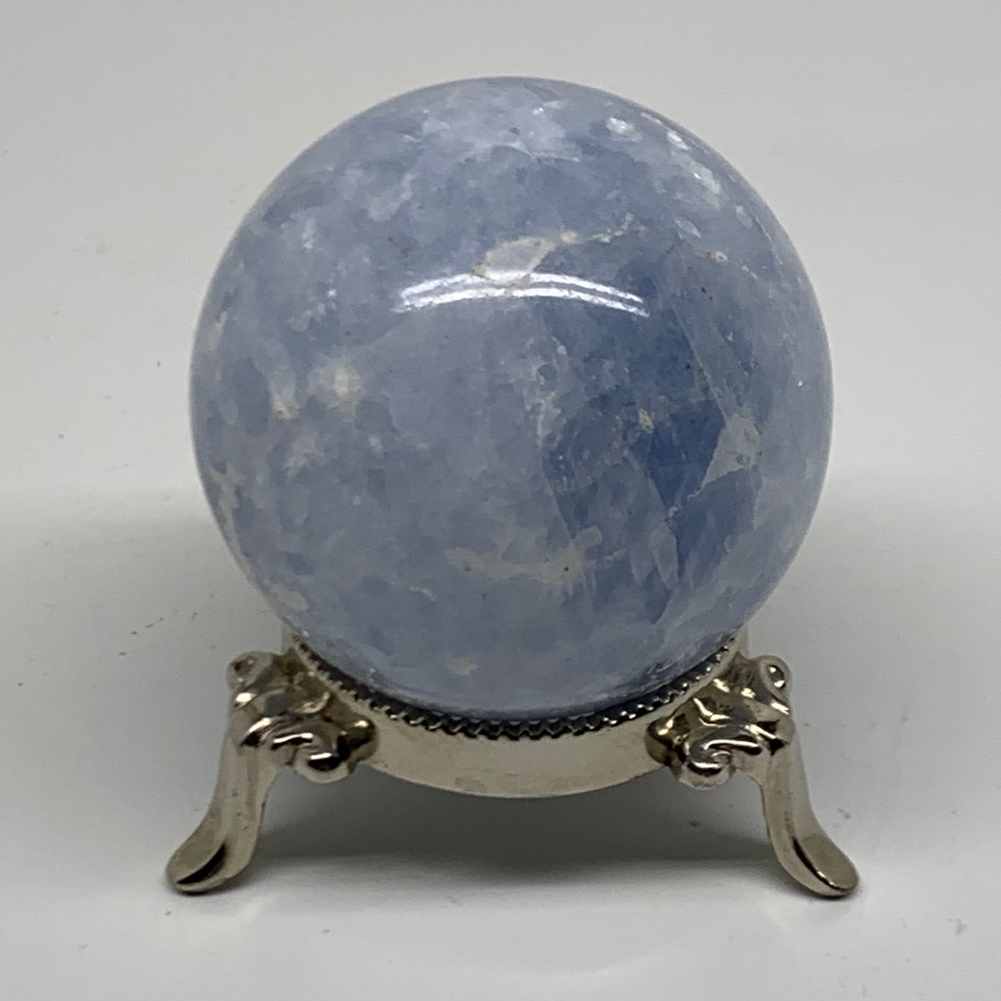 0.62 lbs, 2.3" (58mm), Blue Calcite Spheres Gemstones, B38372