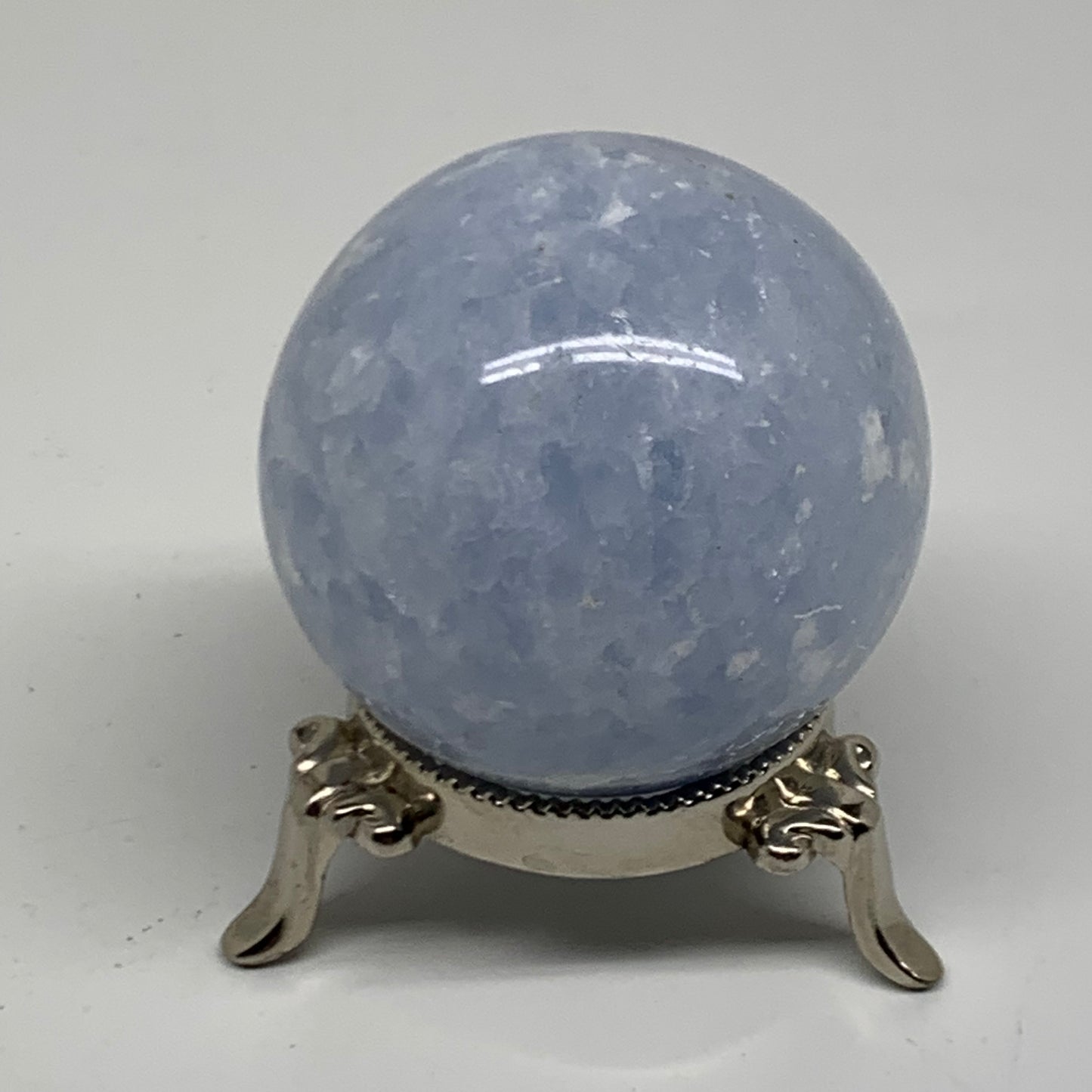 0.62 lbs, 2.3" (58mm), Blue Calcite Spheres Gemstones, B38372