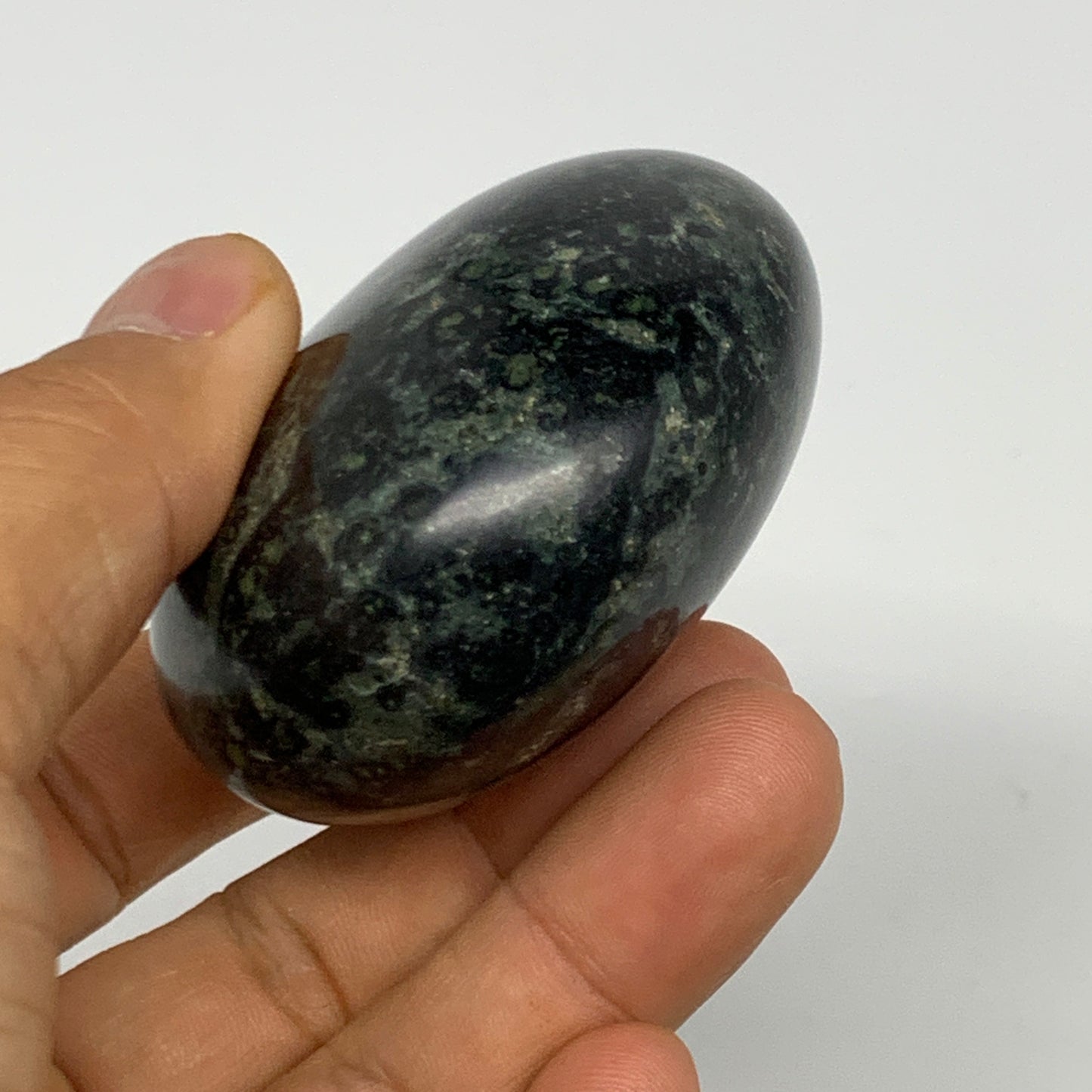 163.7g, 2.4"x2.2"x1.3", Crocodile Kambaba Jasper Palm-Stone @Madagascar, B28036