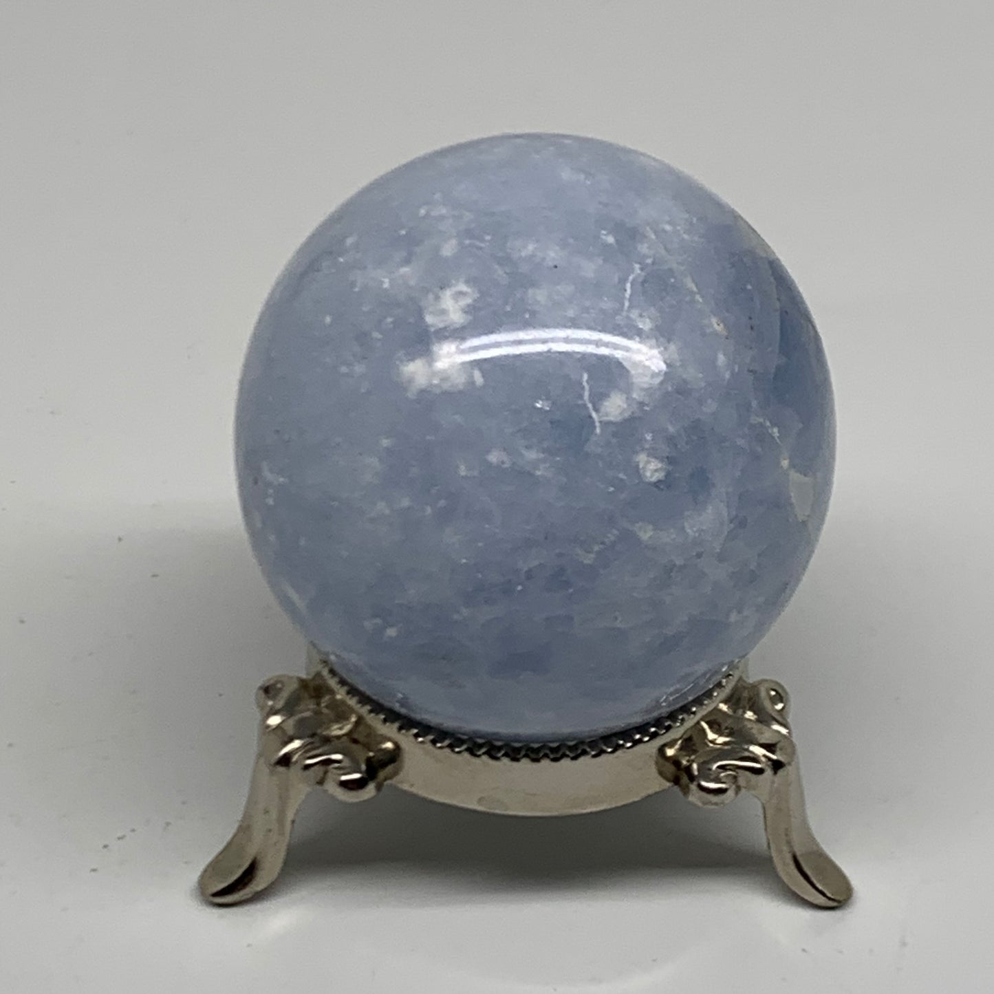 0.62 lbs, 2.3" (58mm), Blue Calcite Spheres Gemstones, B38372