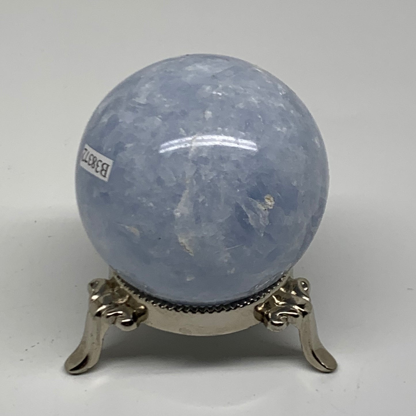 0.62 lbs, 2.3" (58mm), Blue Calcite Spheres Gemstones, B38372