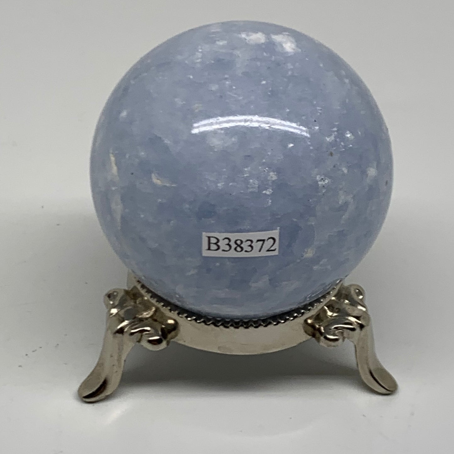 0.62 lbs, 2.3" (58mm), Blue Calcite Spheres Gemstones, B38372