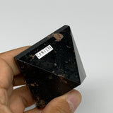 108.9g, 1.4"x1.8"x1.8", Black Tourmaline Pyramid Gemstone,Healing Crystal, B3184