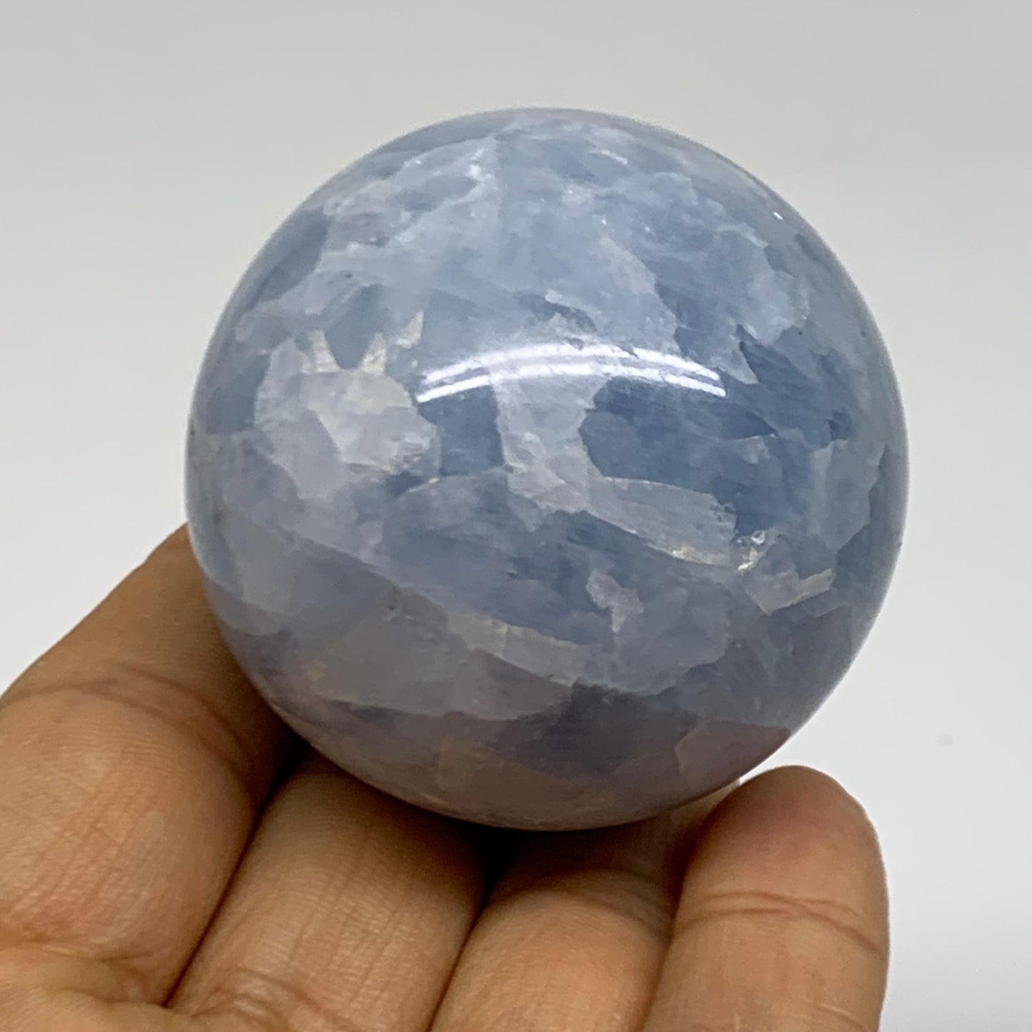 0.39 lbs, 2" (49mm), Blue Calcite Spheres Gemstones, B38373