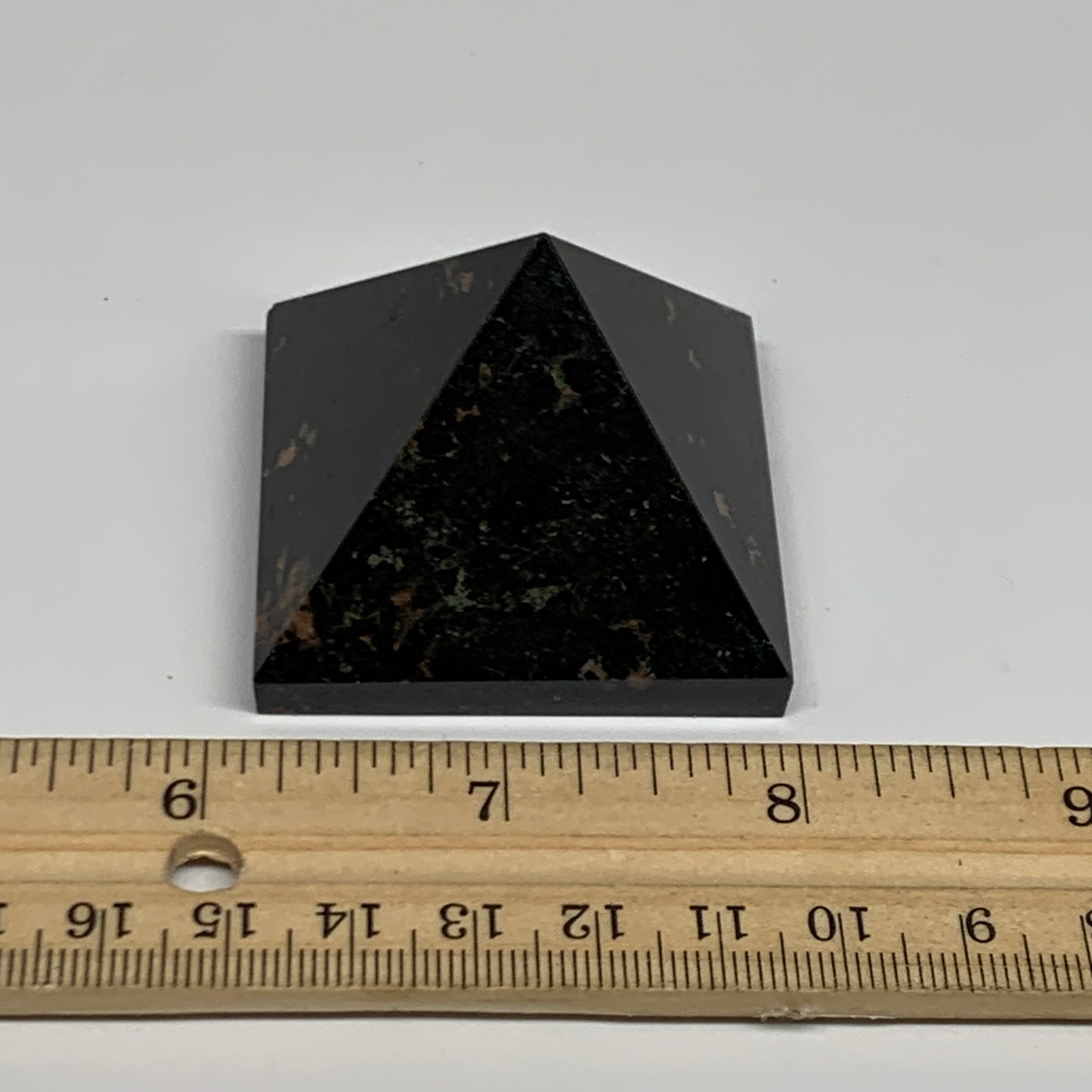 108.9g, 1.4"x1.8"x1.8", Black Tourmaline Pyramid Gemstone,Healing Crystal, B3184