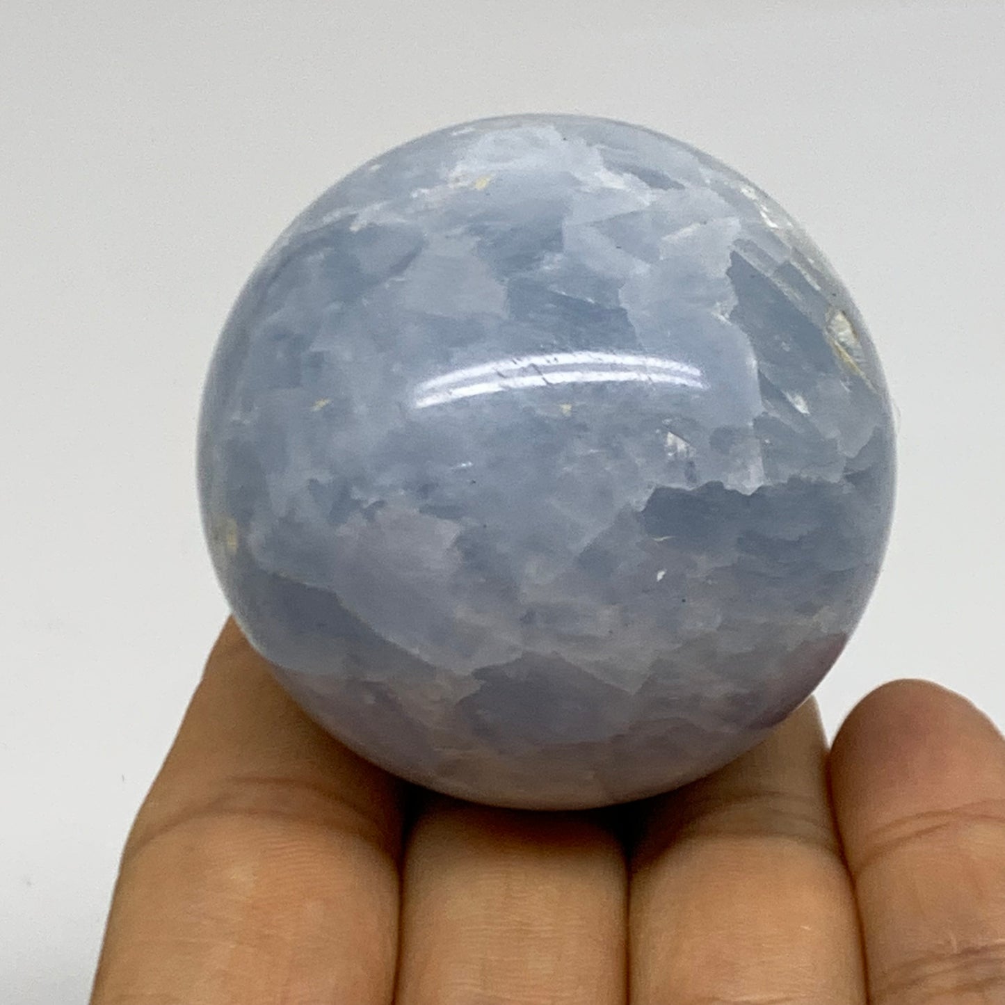 0.39 lbs, 2" (49mm), Blue Calcite Spheres Gemstones, B38373