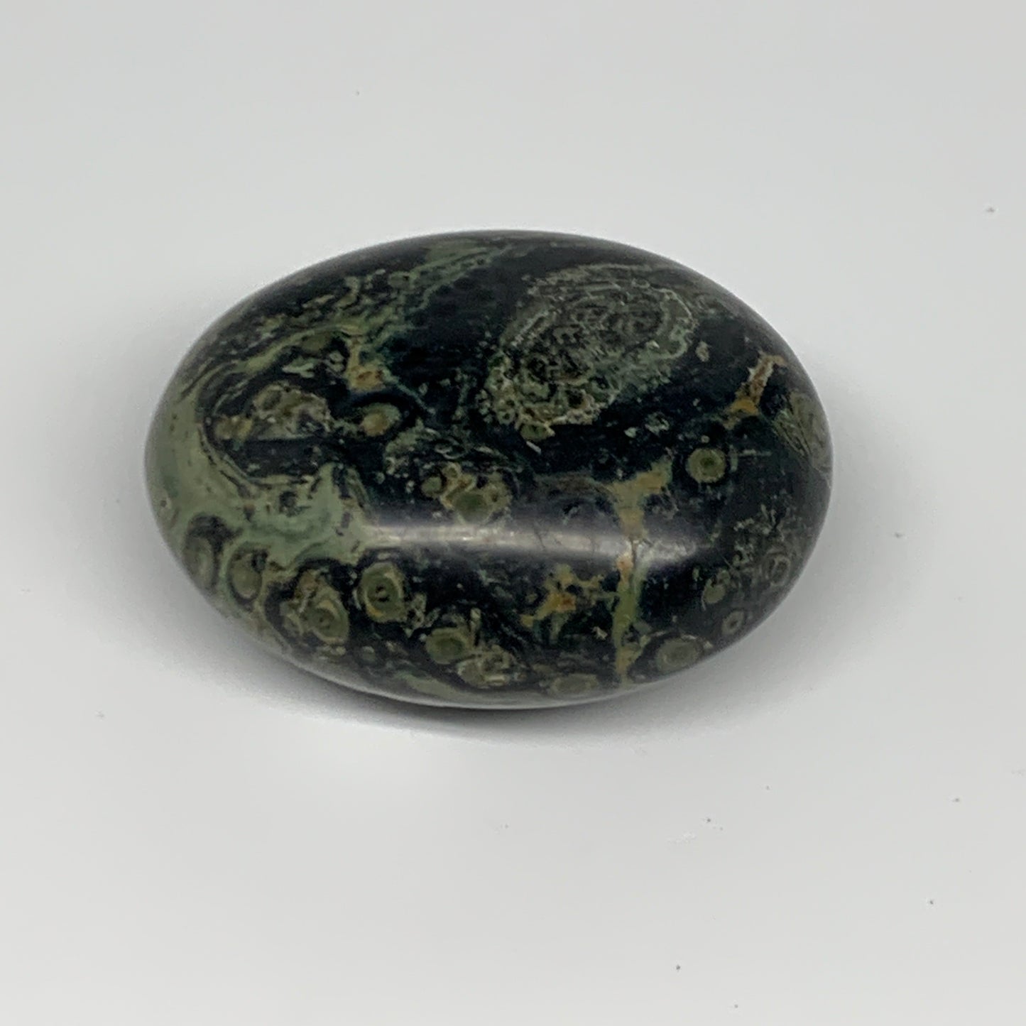 148.9g, 2.5"x2"x1.3", Crocodile Kambaba Jasper Palm-Stone @Madagascar, B28037