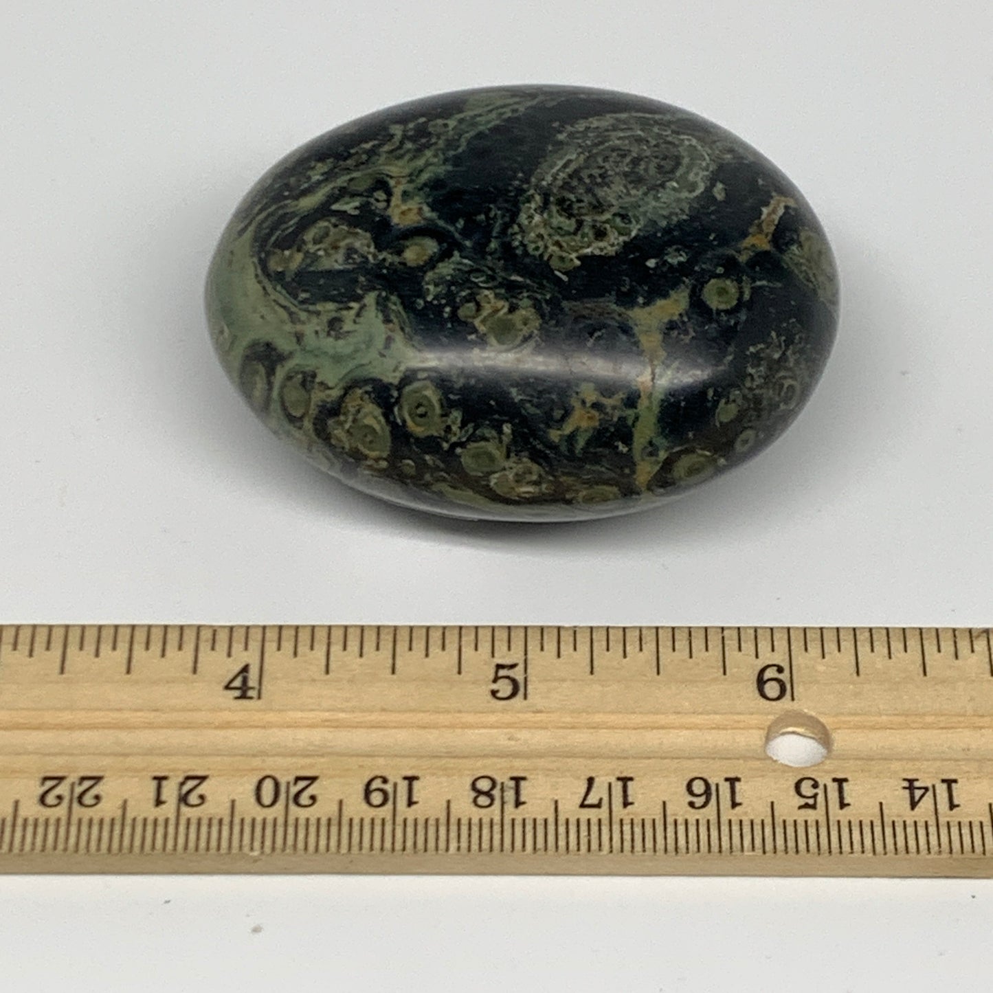 148.9g, 2.5"x2"x1.3", Crocodile Kambaba Jasper Palm-Stone @Madagascar, B28037