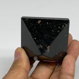 133g, 1.5"x1.9"x1.9", Black Tourmaline Pyramid Gemstone,Healing Crystal, B31843