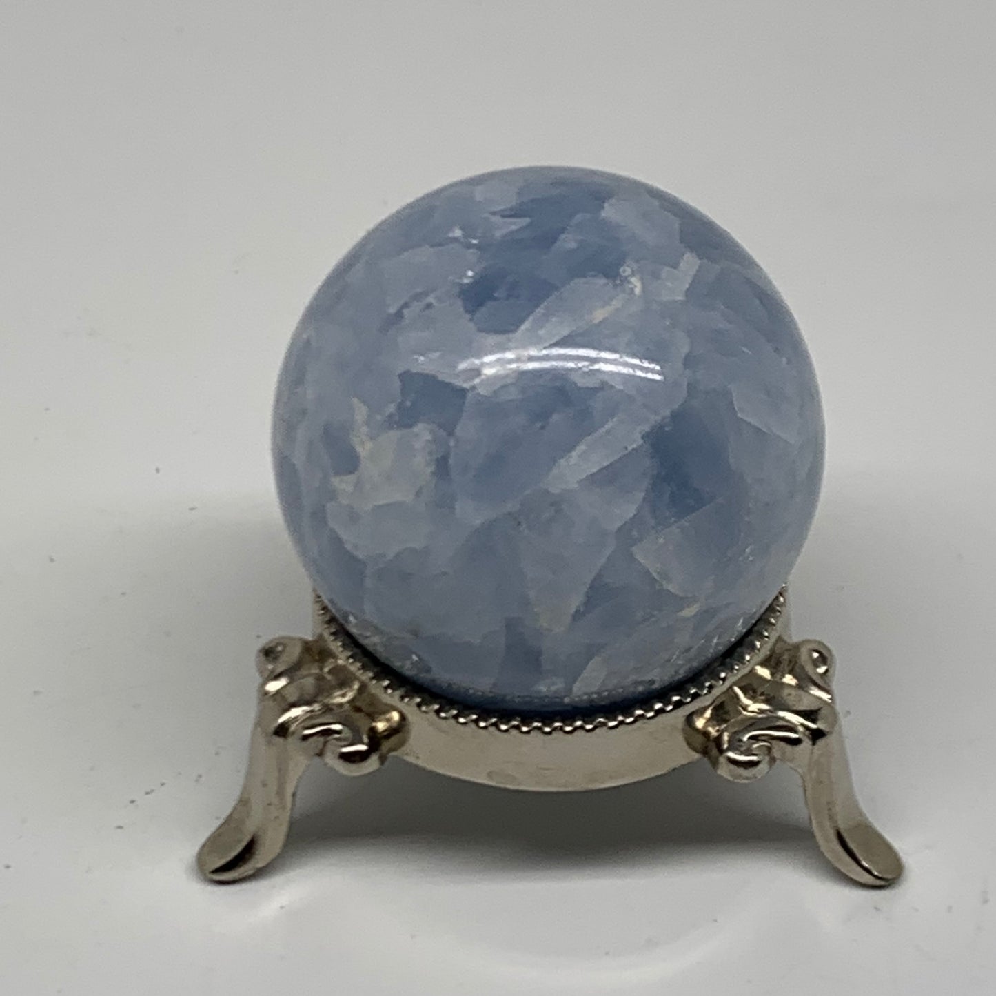 0.39 lbs, 2" (49mm), Blue Calcite Spheres Gemstones, B38373