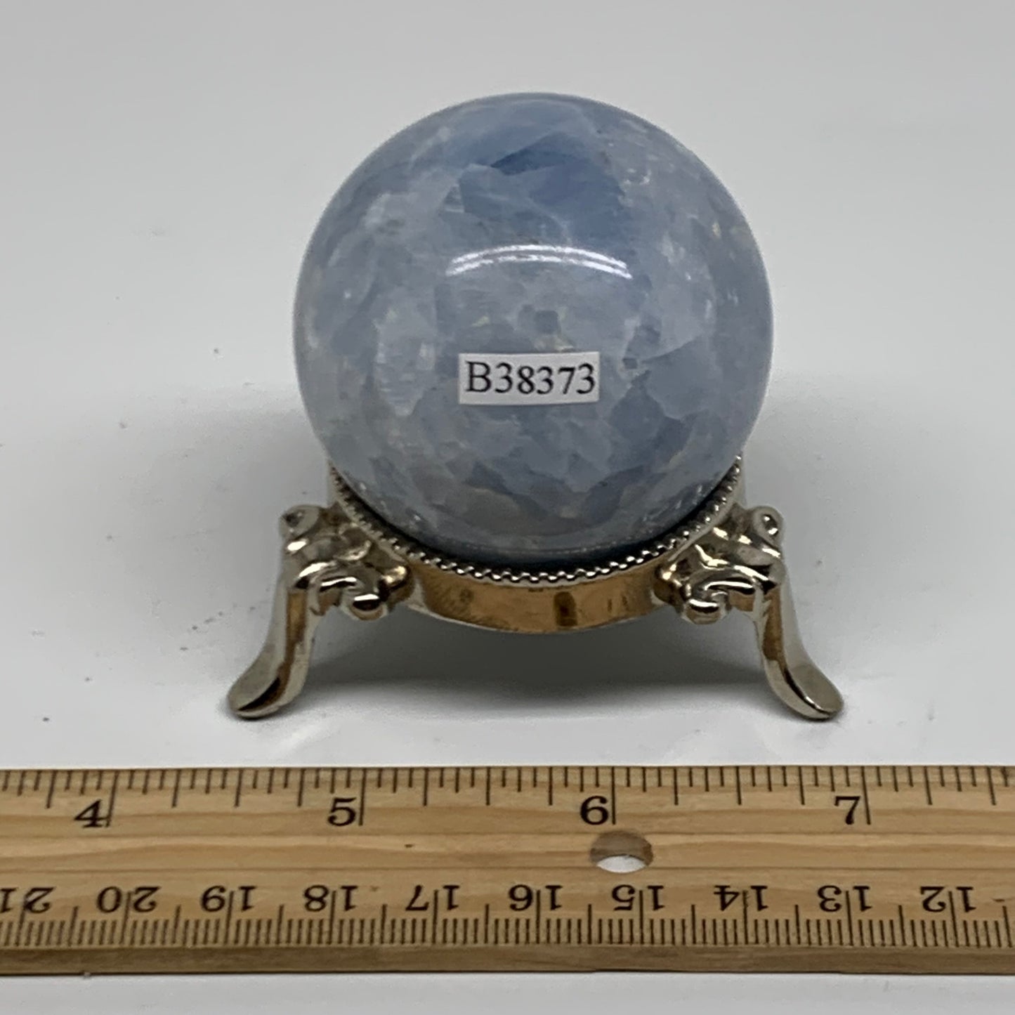 0.39 lbs, 2" (49mm), Blue Calcite Spheres Gemstones, B38373