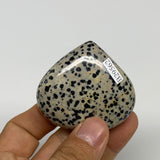 77.6g, 1.9"x2.1"x0.9" Dalmatian Jasper Heart Polished Healing Home Decor, B29562
