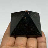 117.3g, 1.4"x1.9"x1.9", Black Tourmaline Pyramid Gemstone,Healing Crystal, B3184