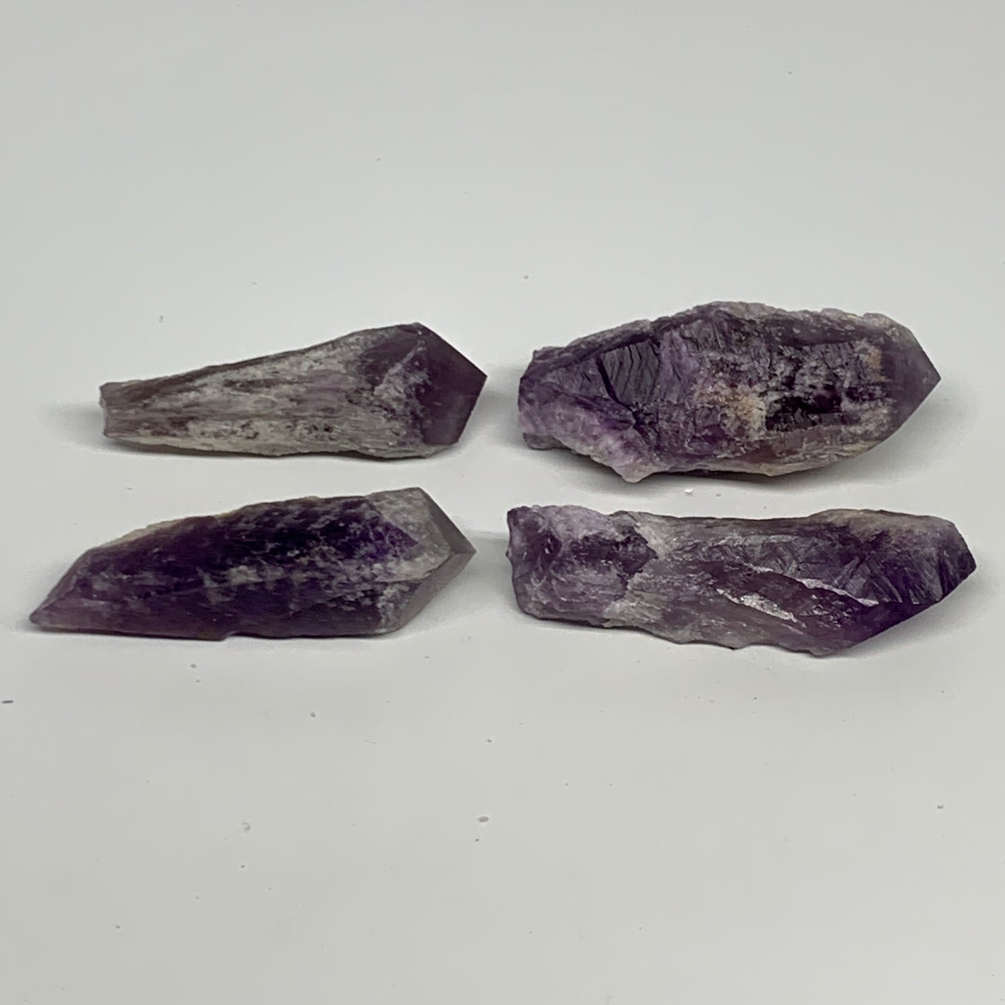 145.2g, 2.5" - 2.8", 4pcs, Amethyst Point Polished Rough lower part @Brazil, B28