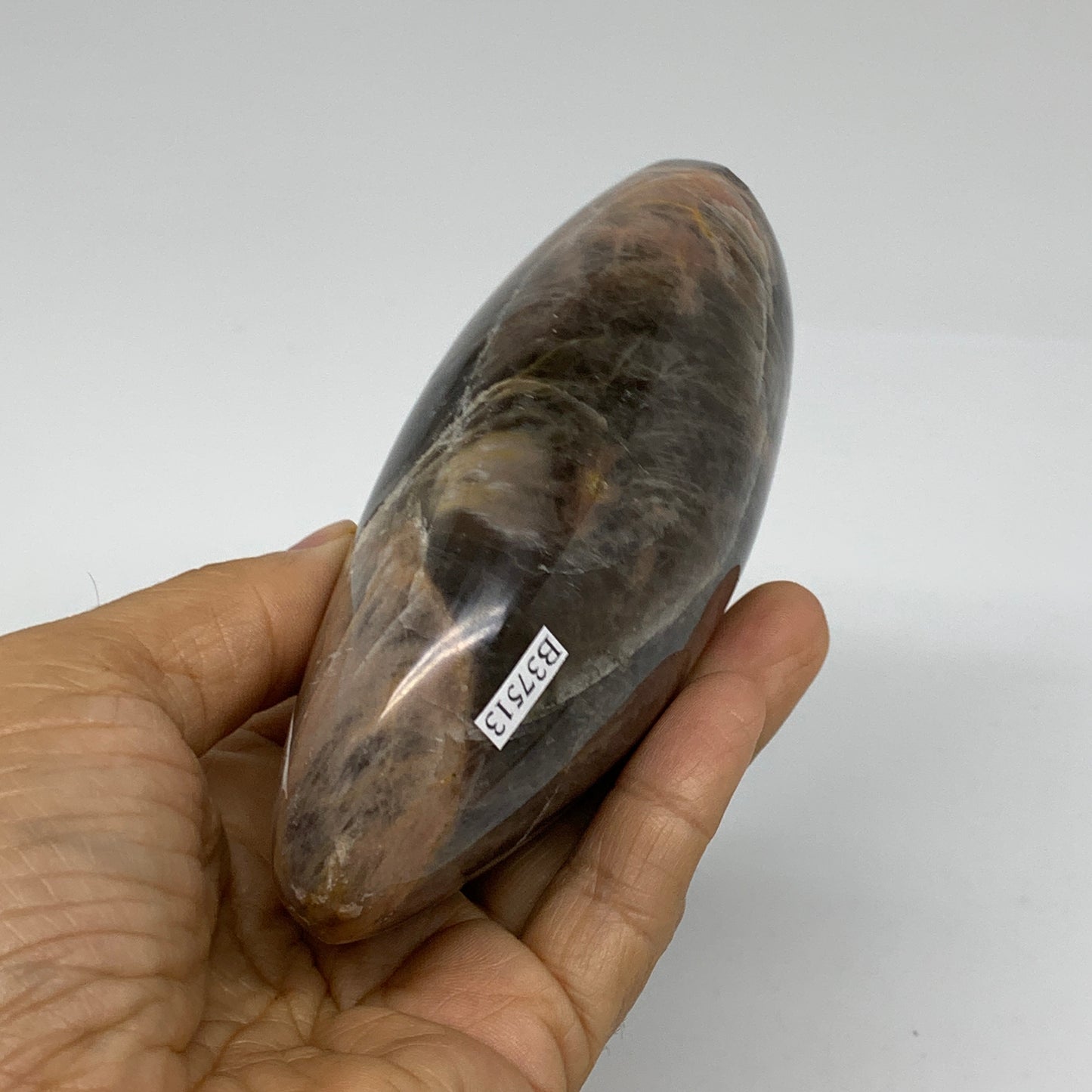 1.09 lbs, 4.4"x2.7"x1.8", Black Moonstone Freeform Polished Crystal, B37513