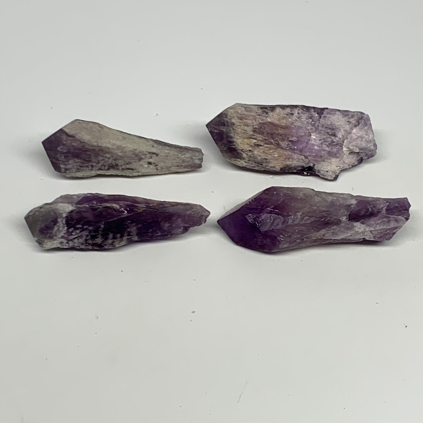 145.2g, 2.5" - 2.8", 4pcs, Amethyst Point Polished Rough lower part @Brazil, B28