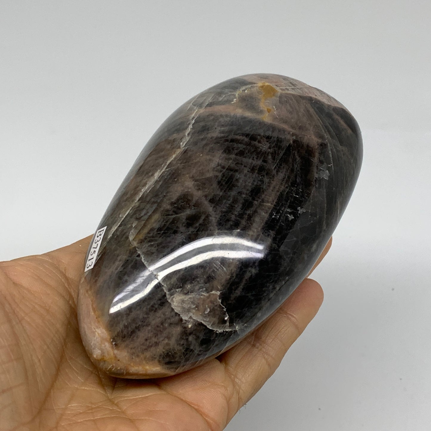 1.09 lbs, 4.4"x2.7"x1.8", Black Moonstone Freeform Polished Crystal, B37513