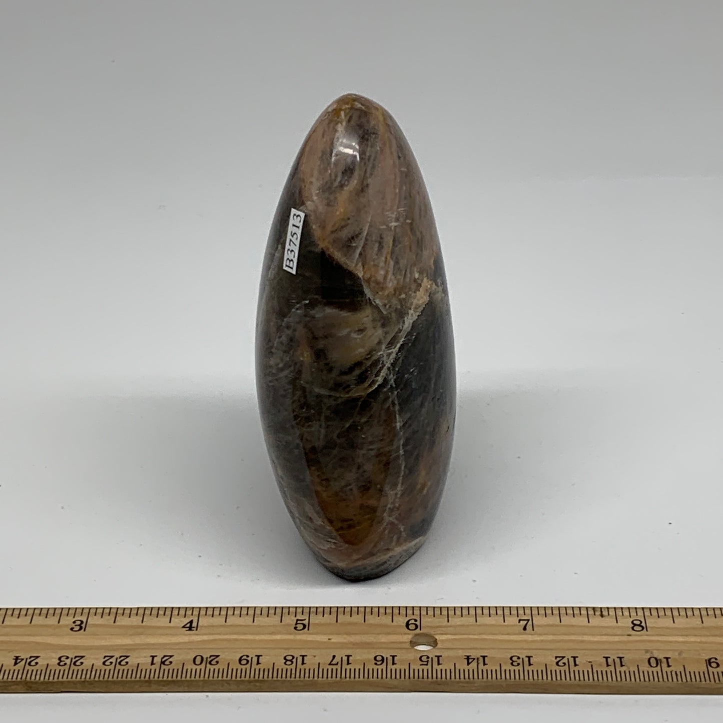 1.09 lbs, 4.4"x2.7"x1.8", Black Moonstone Freeform Polished Crystal, B37513